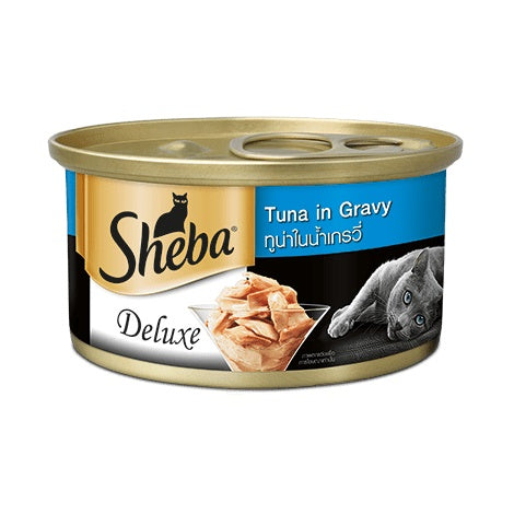 Sheba Deluxe 85g Premium Canned Cat Wet Food - Gourmet Pate with Nutrient-Rich Ingredients for Adult Cats - Perfect for Special Occasions & Daily Treats