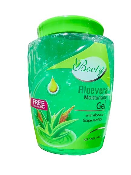 **Booty Aloe-Vera 100% Pure Natural Gel – Hydrating Face Moisturizer, Acne Scar Treatment, Hair Care & Dark Circle Relief (900 ml) – Perfect for Daily Skincare & Sunburn Soothing**
