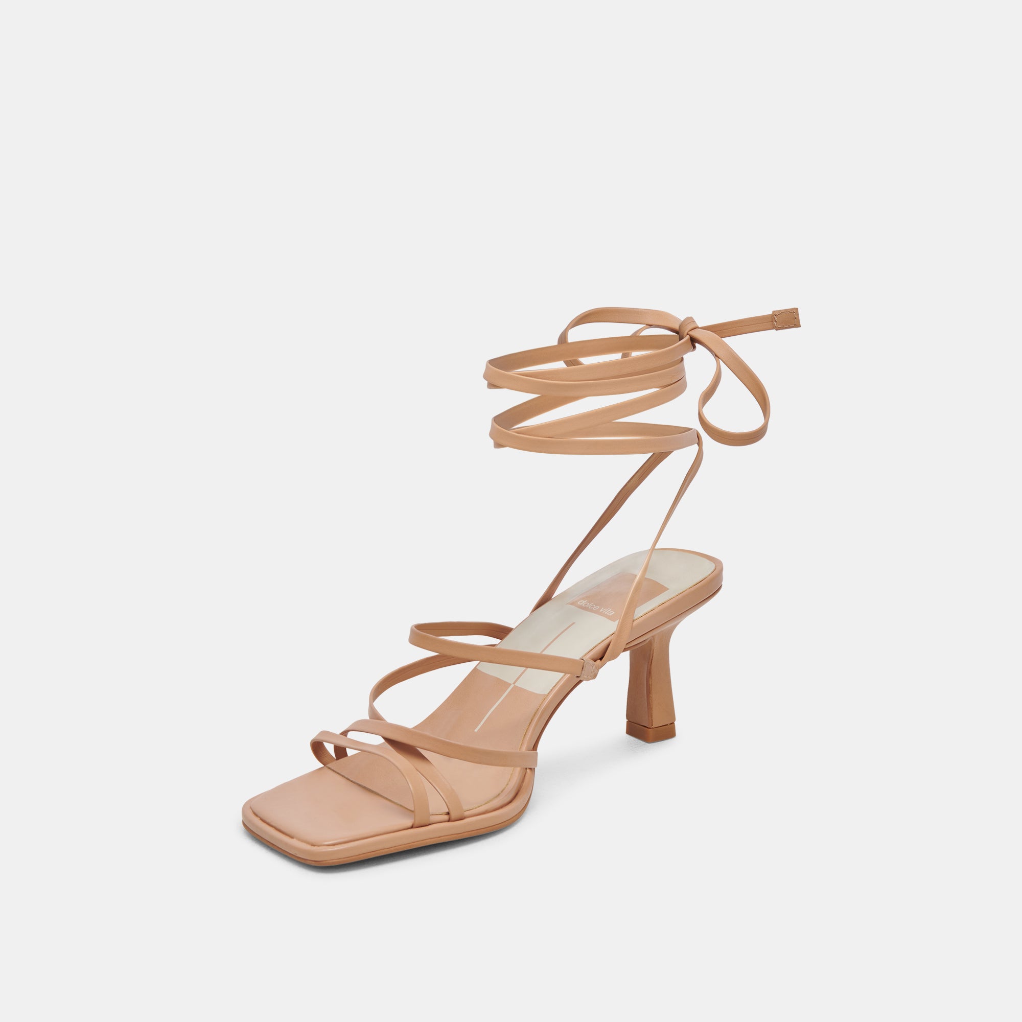 MALABO Women's Light Tan Leather Heels - Comfortable High Heel Shoes for Party, Wedding & Evening Events