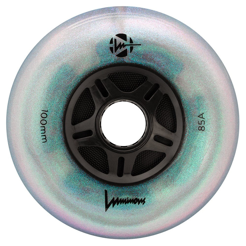 Luminous LED Inline Wheels 100mm 85A - High-Performance Light-Up Skate Wheels for Night Skating, Rollerblading & Outdoor Activities