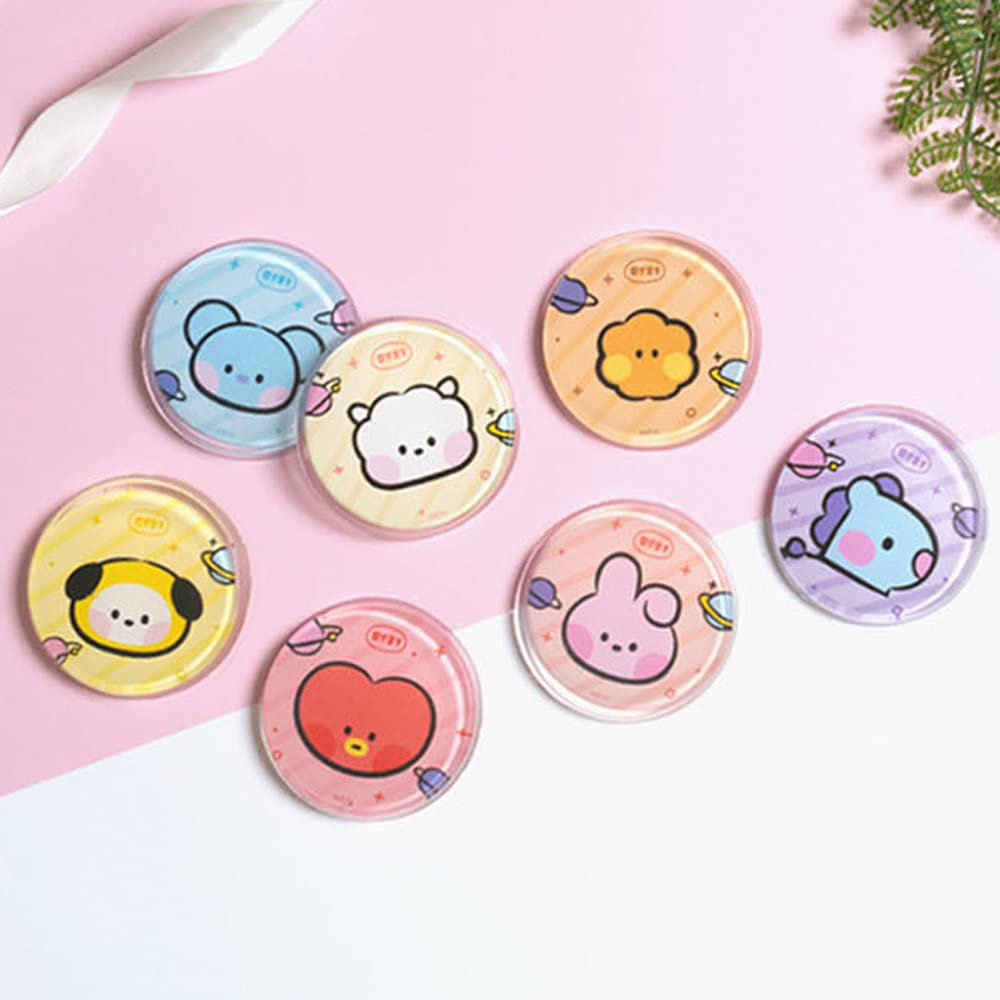 BT21 Original CHIMMY Multipurpose Adhesive Gel Pad - Reusable Sticky Putty for Dust Removal, Car Accessories & Desk Organization - Perfect for Home, Office & Vehicle Use