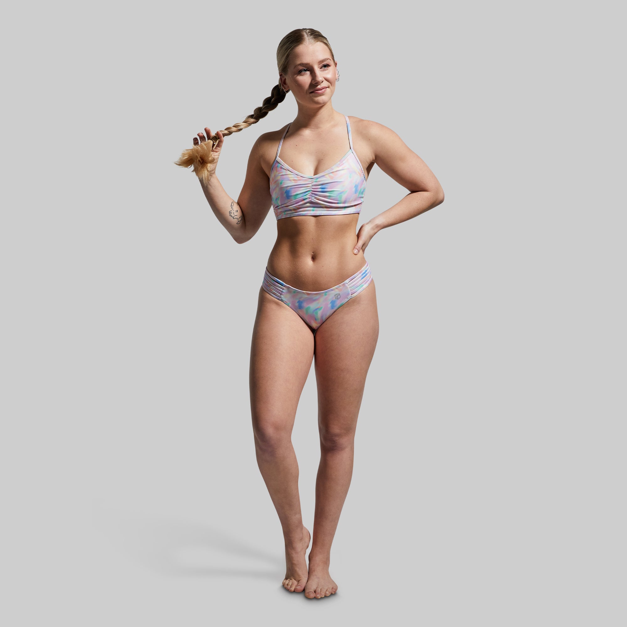 Trendy Tidal Bikini Bottom - Airbrush Design for Women | Perfect for Beach Vacations & Pool Parties