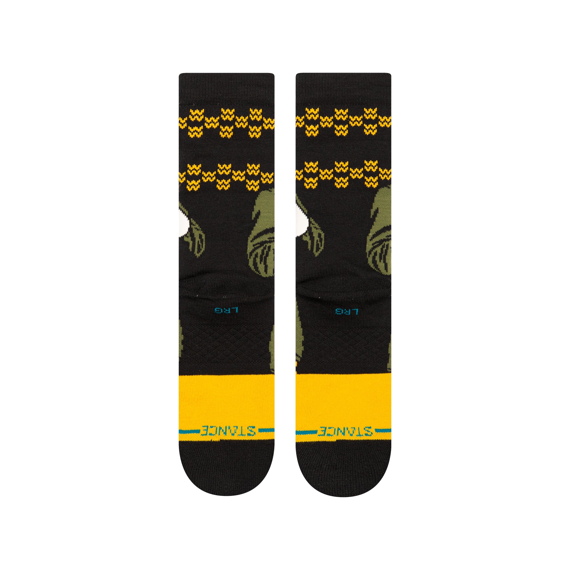 Stance Elf Smiling's My Favorite Crew Socks - Fun Holiday Socks for Christmas Gifts, Party Outfits & Cozy Winter Wear