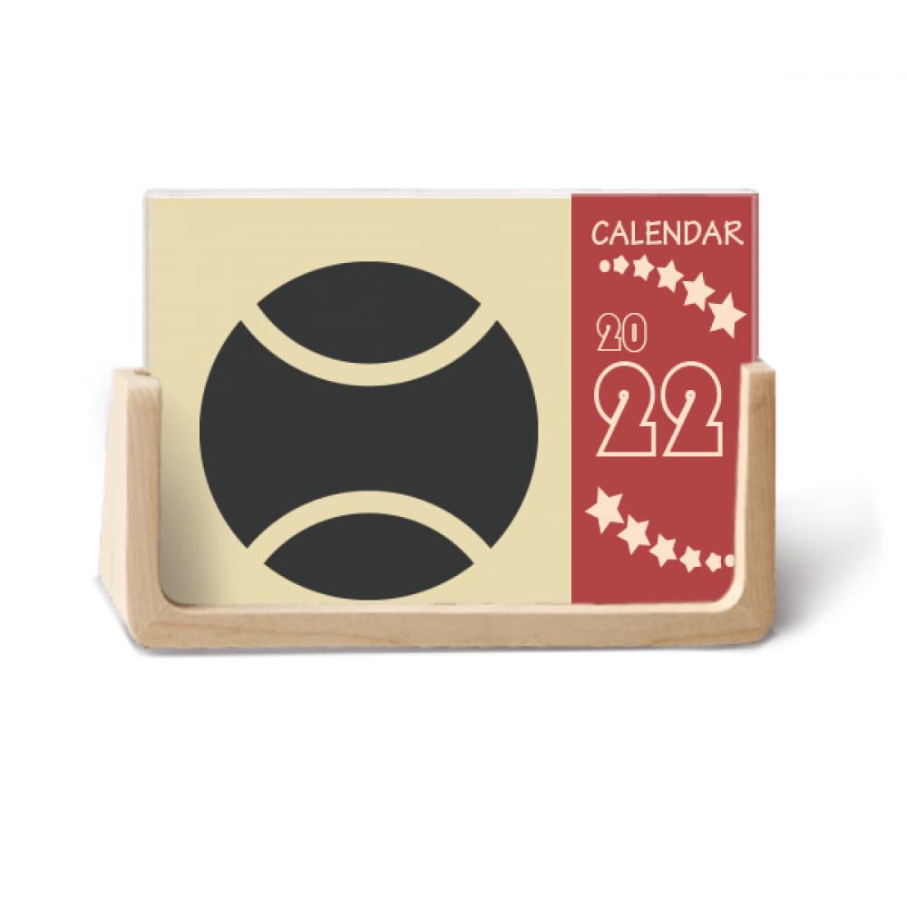 2022 Baseball Sport Simple Geometry Pattern 12-Month Desk Calendar Planner - Perfect for Office, Home & School Organization