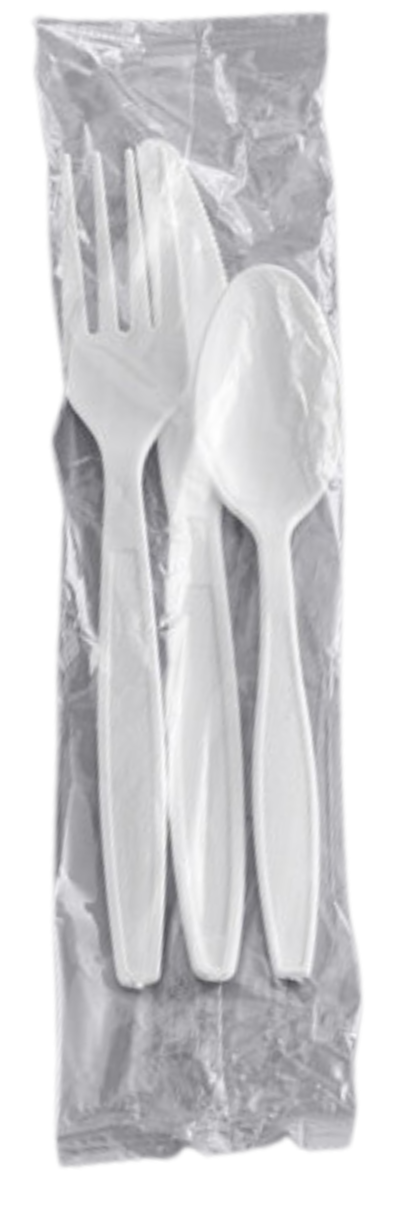 Premium Heavy-Duty White Plastic Cutlery Set - 500-Piece Bulk Pack (Knives, Forks & Spoons) | Ideal for Catering, Parties, Picnics & Outdoor Events