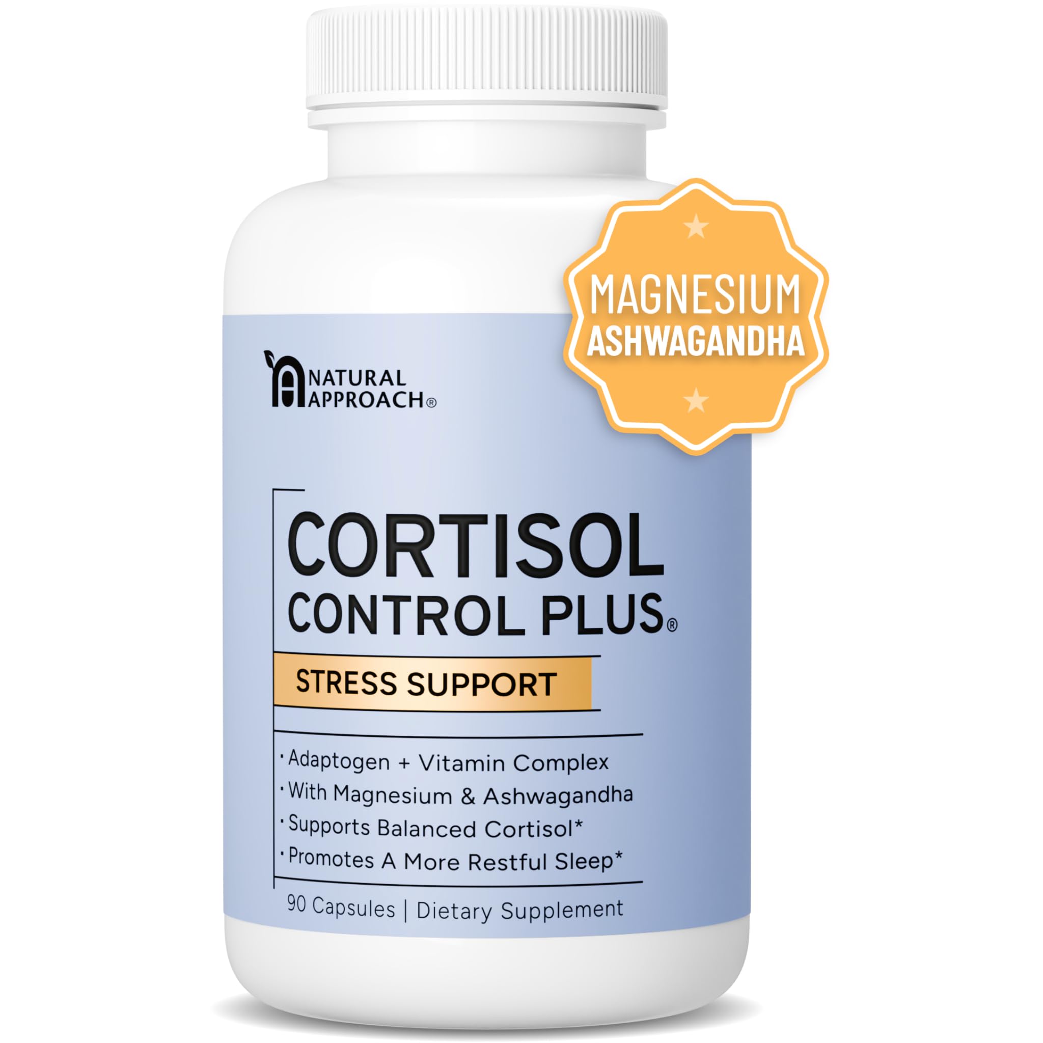 Best Cortisol Supplements for Women - 11-in-1 Stress Relief Formula with Magnesium & Ashwagandha for Relaxation, Better Sleep & Detox - Powerful Adaptogen & Vitamin Complex (90 Capsules) - Perfect for Daily Stress Management & Nighttime Relaxation
