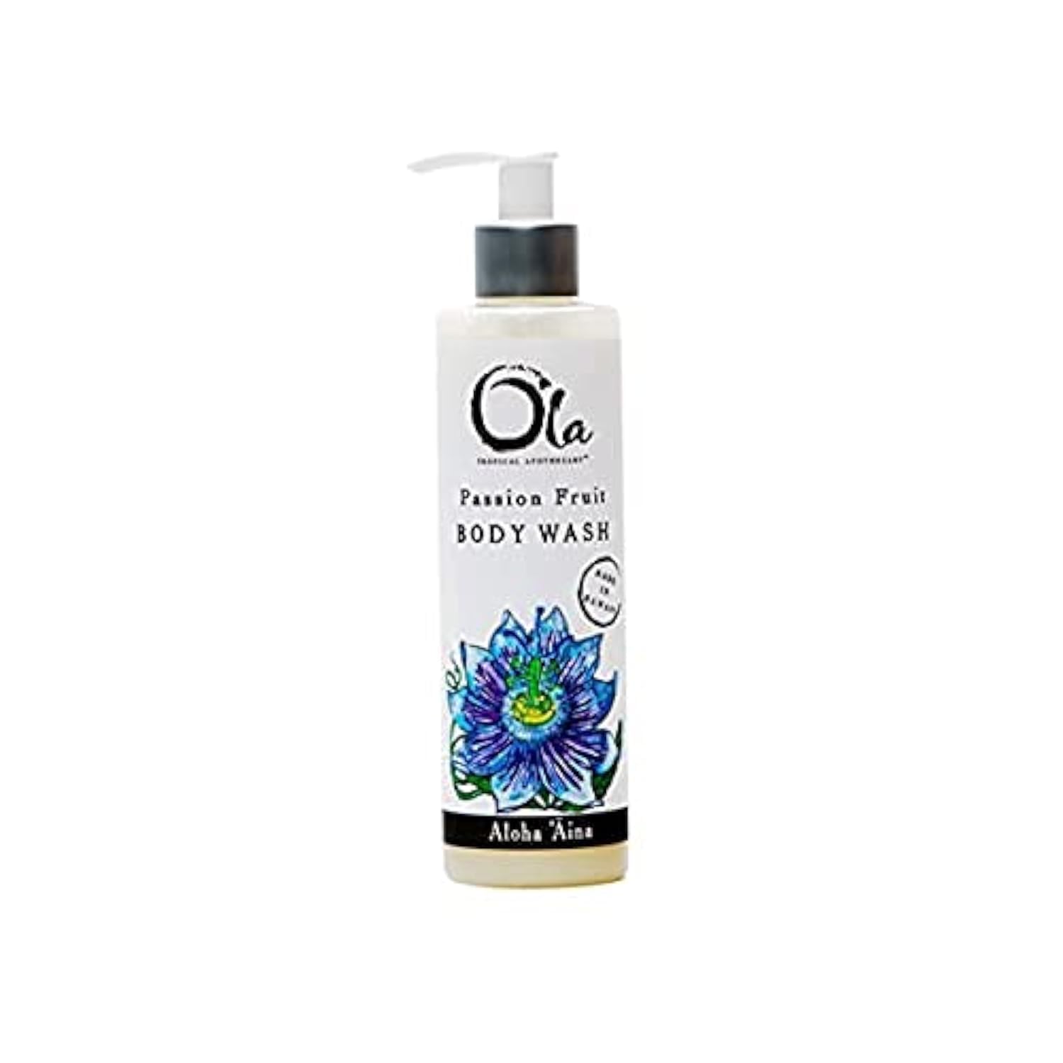 Ola Passion Fruit Body Wash with Pure Tropical Oils & Plant Extracts - 8 Fl Oz | Hydrating & Refreshing Shower Gel for Smooth Skin | Perfect for Daily Use, Spa Days & Tropical Getaway Vibes