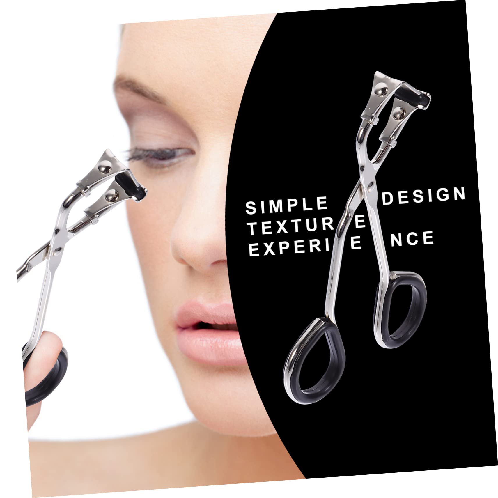 FOMIYES 3 Sets False Eyelash Curler Tools with Silicone Pad - Professional Eyelash Extension Clips for Easy Makeup Application - Perfect for Salon, Home Use & DIY Lash Lifting