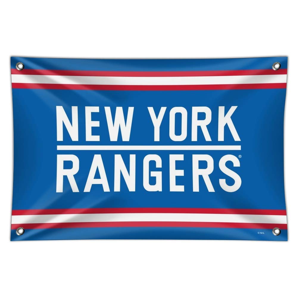 New York Rangers NHL Logo Metal Wall Sign - Officially Licensed Home & Office Decor for Hockey Fans - Perfect for Man Cave, Game Room, or Sports Bar