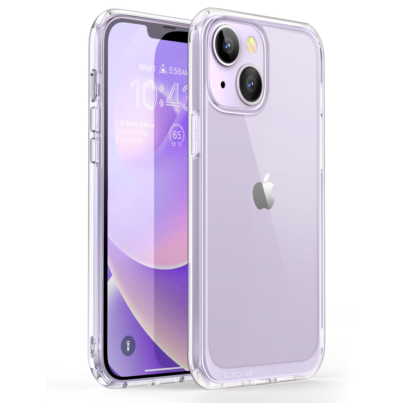 iPhone 14 Plus Case 6.7 Inch - Slim Clear Protective Cover with Shock Absorption | Unicorn Beetle Style in Deep Purple | Perfect for Daily Use, Travel & Outdoor Activities