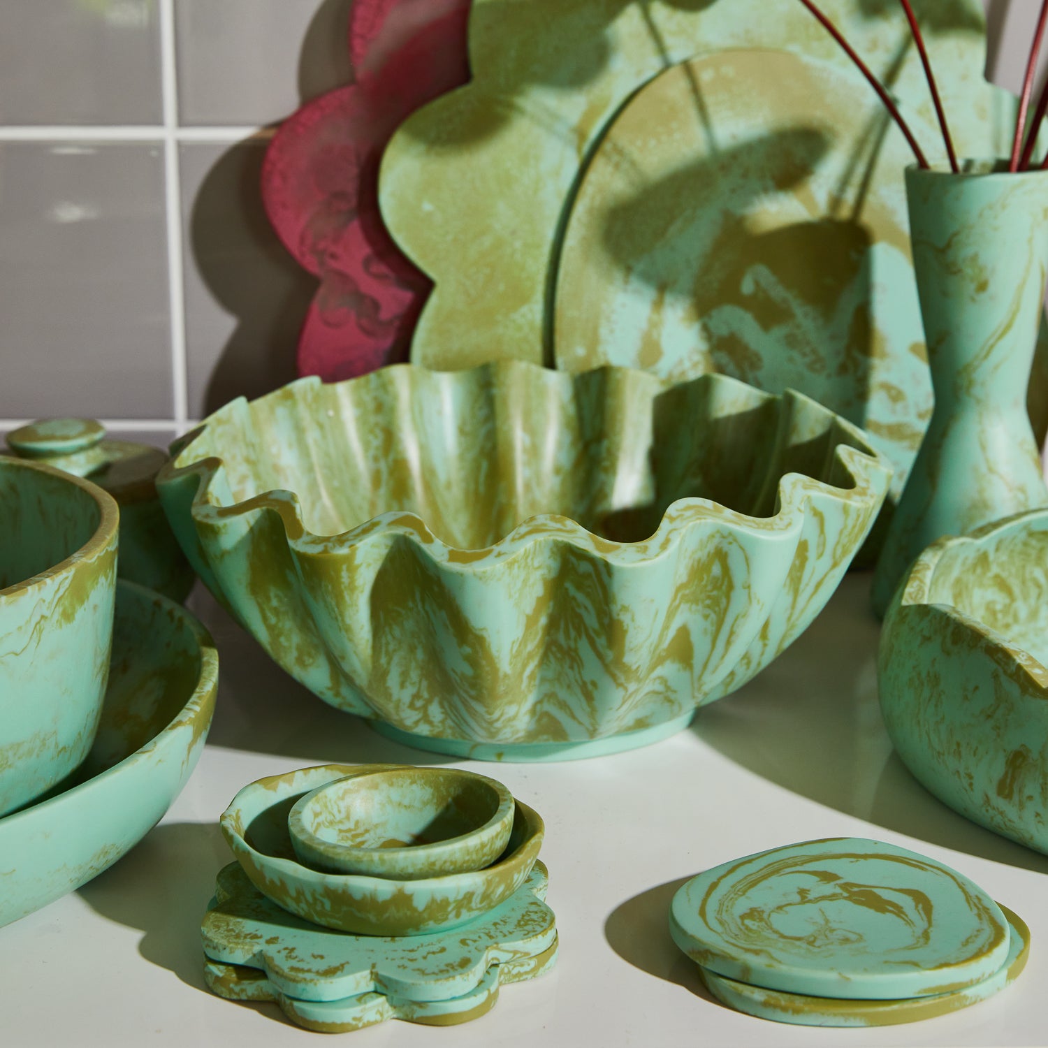 Venus Bowl Artichoke - Premium Ceramic Serving Bowl for Salads, Pasta & Appetizers | Elegant Home Dining & Party Entertaining