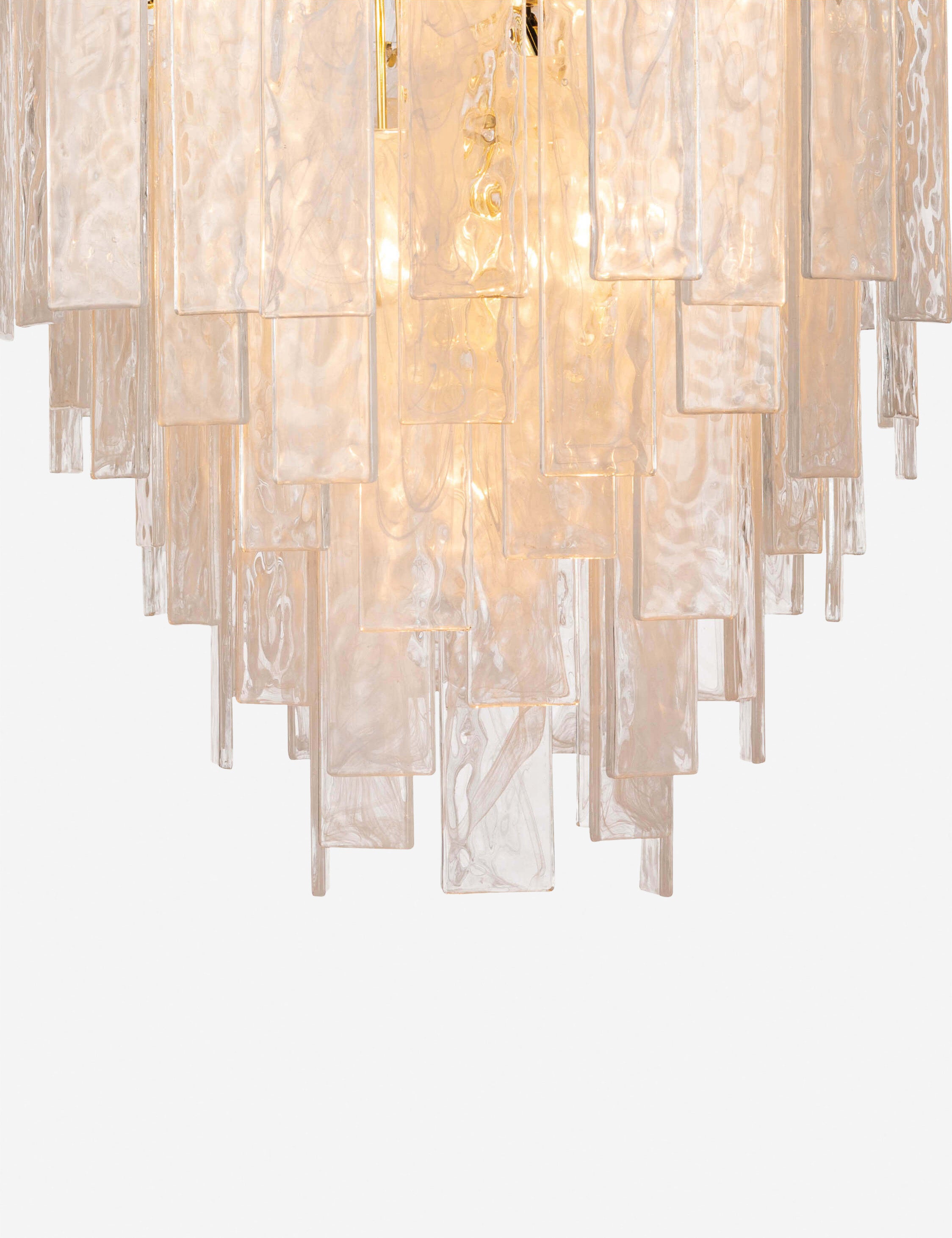 Regina Andrew Glacier Chandelier - Elegant Crystal Ceiling Light Fixture for Dining Room, Living Room & Bedroom Decor