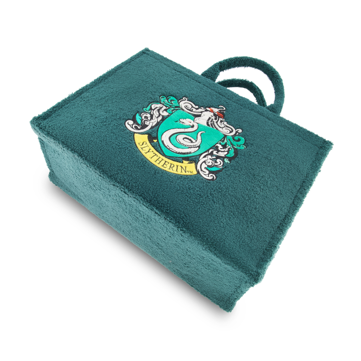 Harry Potter Slytherin House Crest Tote Bag with Adjustable Trolley Strap - Stylish Bookstore Shopping & Travel Accessory for Wizarding World Fans