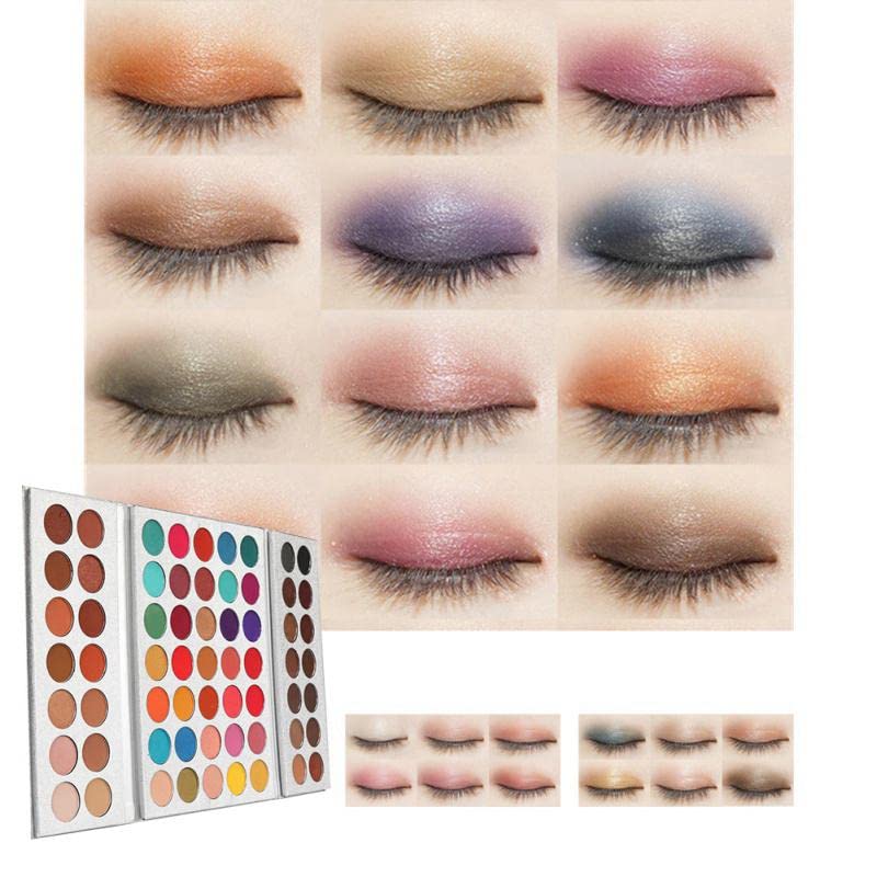 VBA Makeup Matte Eyeshadow Palette - 63 Highly Pigmented Colors for Long-Lasting Eye Makeup | Perfect for Professional Makeup Artists, Beginners & Everyday Wear