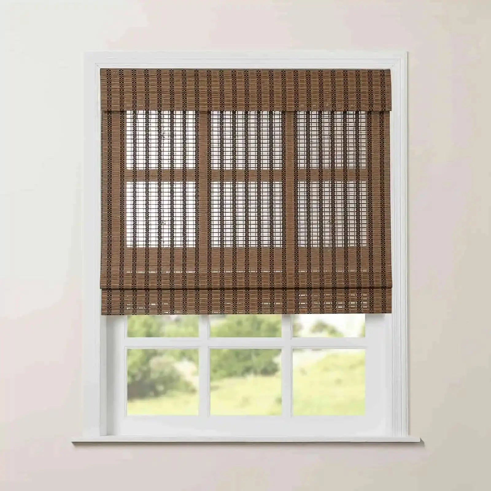 Rae Natural Pure Bamboo Woven Shades Series Z - Eco-Friendly Window Blinds for Home & Office Privacy and Sun Protection