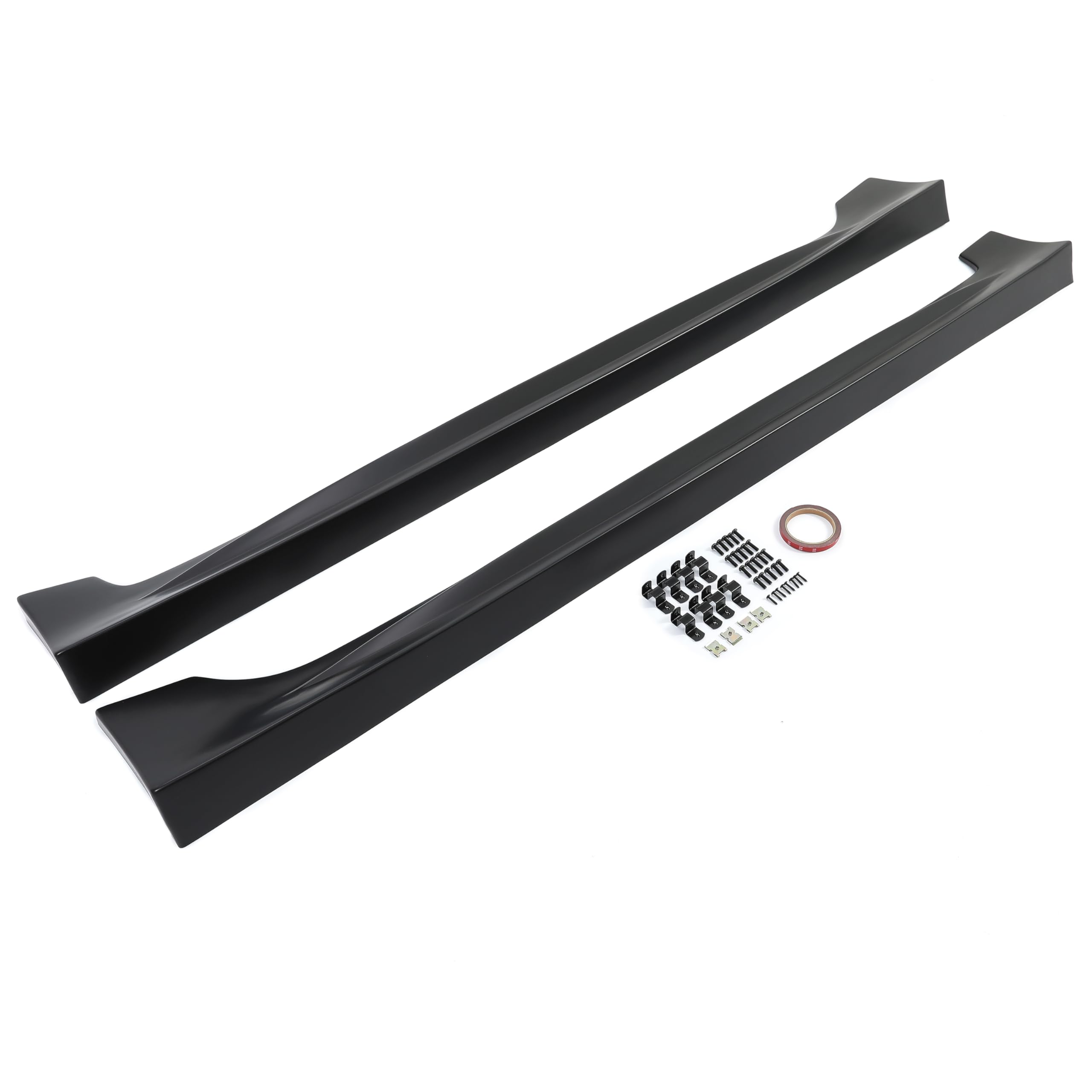 HECASA Side Skirts Replacement for 2006-2011 Honda Civic 4 Door Sedan - Black Rocker Panels, Side Extension Splitter & Body Kit Protection | Perfect for Car Customization & Street Style Enhancement