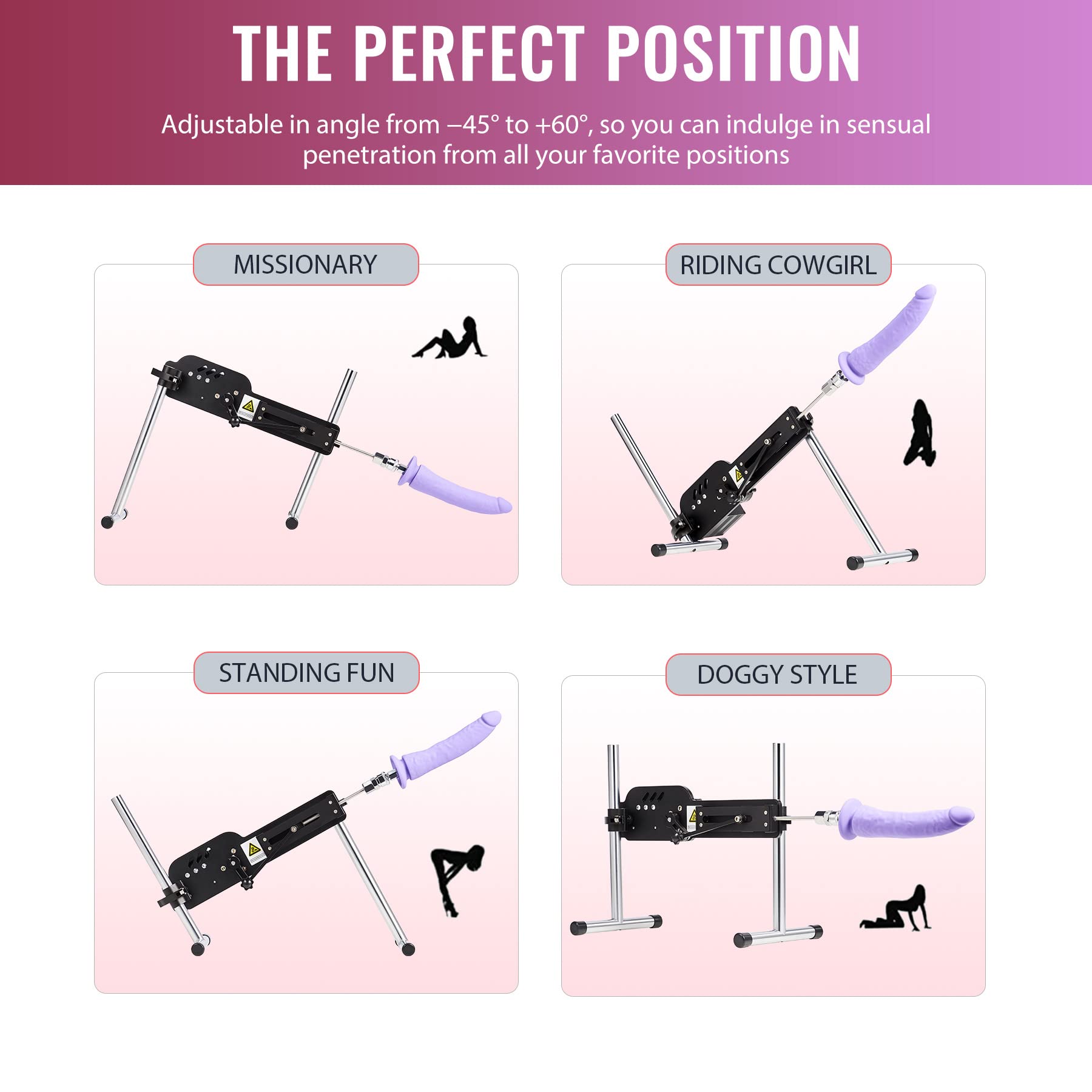 Premium SENSUA Thrusting Dildo Sex Machine with Wireless Remote - 8