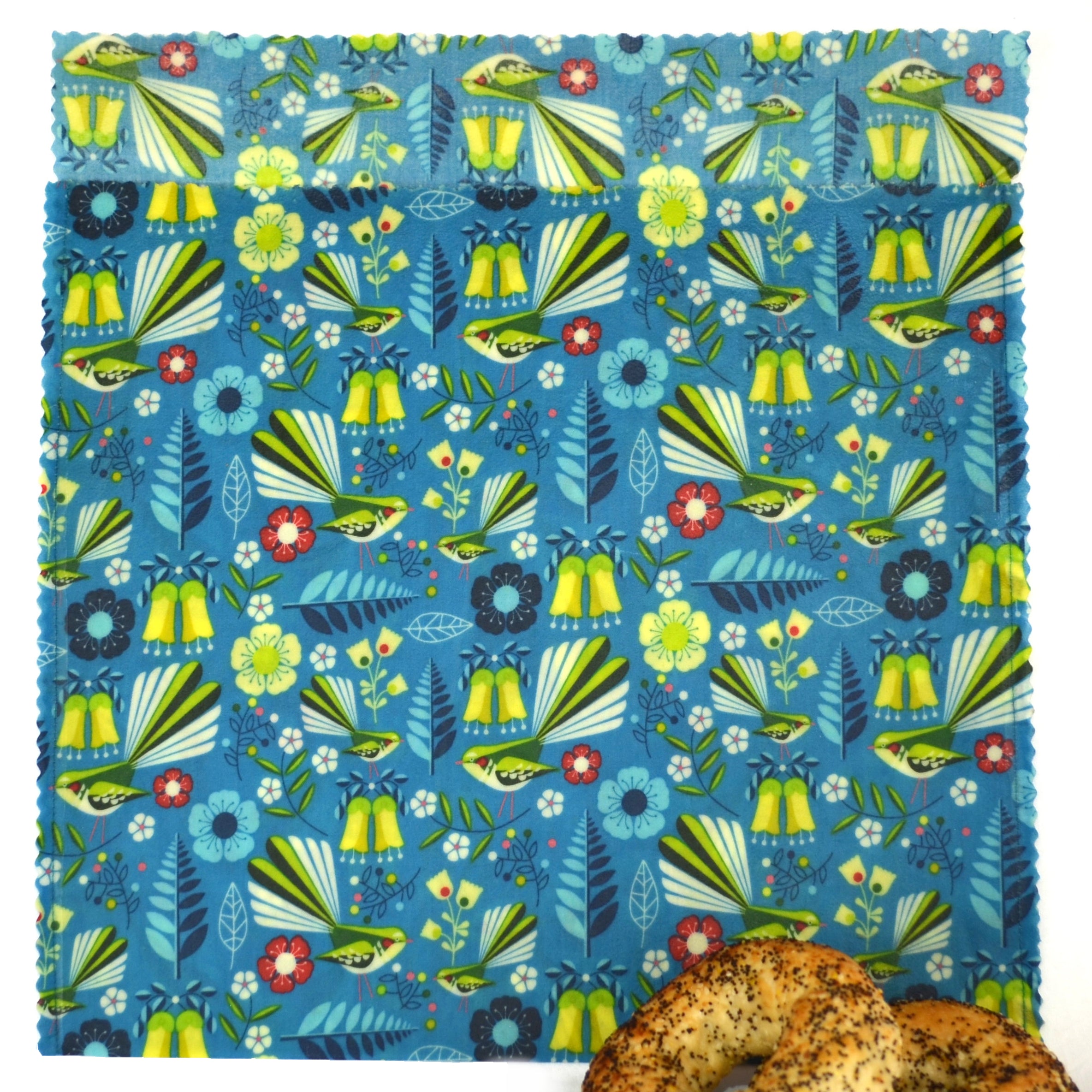 Fantail Flutter Beeswax Food Wraps - Eco-Friendly Reusable Food Storage for Sandwiches, Cheese & Produce - Sustainable Kitchen Essentials for Zero Waste Living
