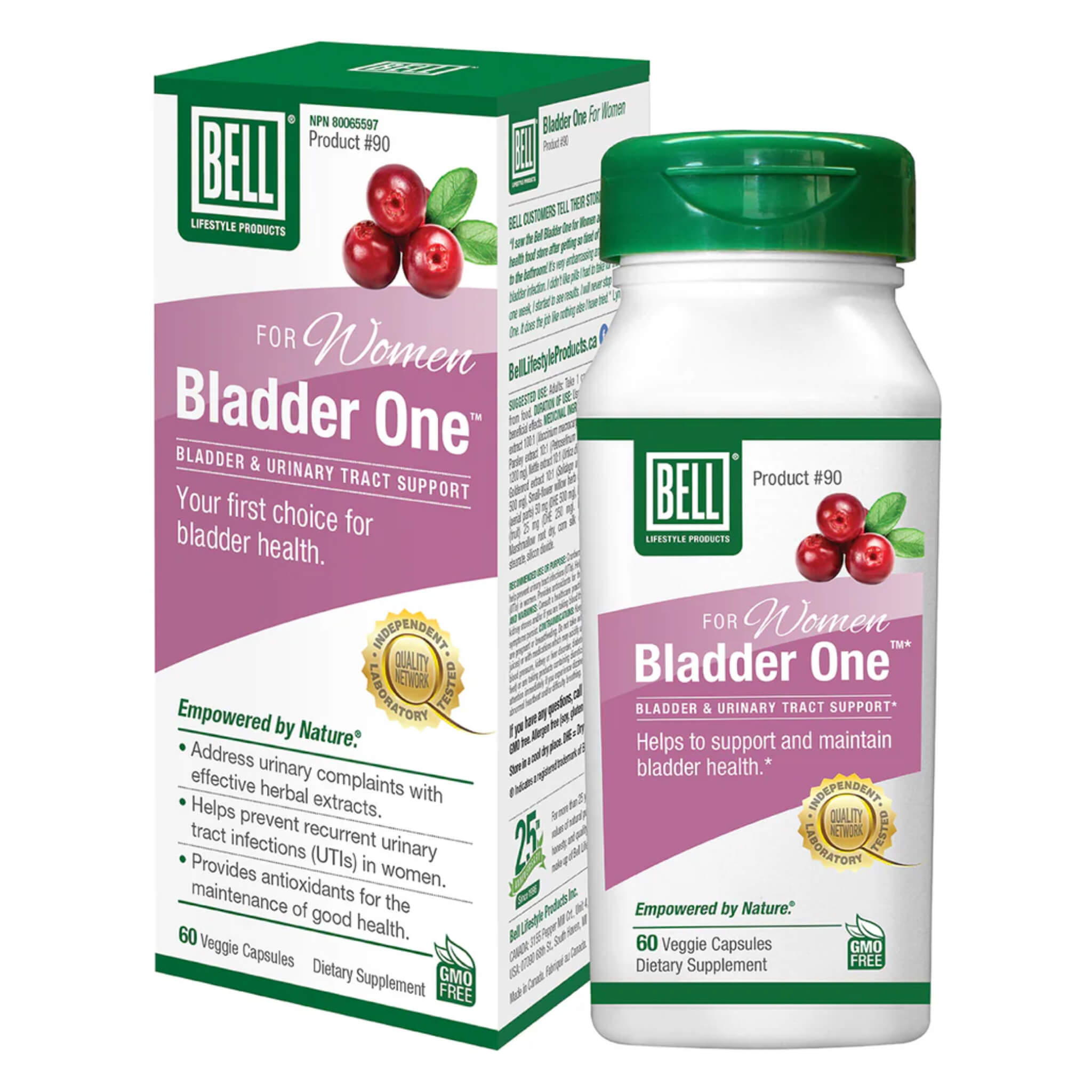 Bladder One for Women - Natural Bladder Support Supplement for Urinary Health & Incontinence Relief - Perfect for Active Lifestyles & Daily Comfort
