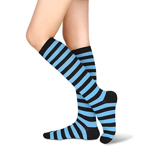 Lake Blue and Black Stripe