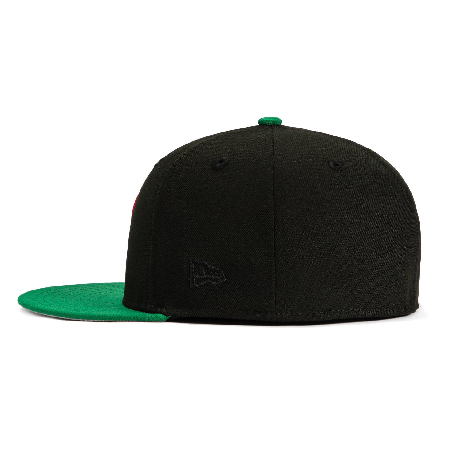 New Era 59Fifty Mexico World Baseball Classic Baseball Cap with Mexico Flag Patch - Black & Kelly Green - Official MLB Licensed Hat for Baseball Fans, Streetwear Fashion