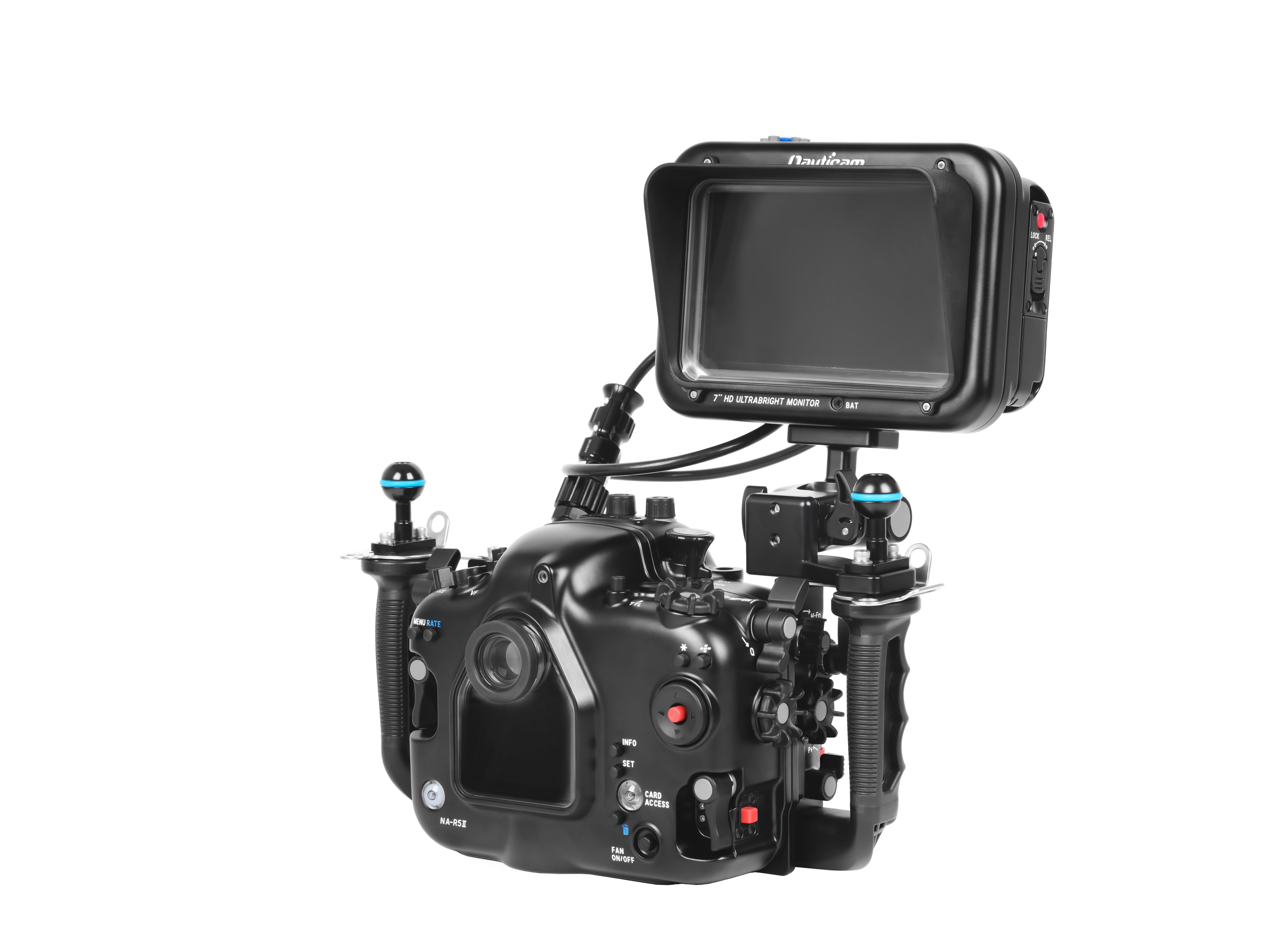 Nauticam 7'' T7 HD UltraBright Underwater Video Monitor - HDMI 1.4 Input for Scuba Diving & Marine Exploration (Cables Not Included) - Perfect for Underwater Filmmaking & Professional Diving Photography