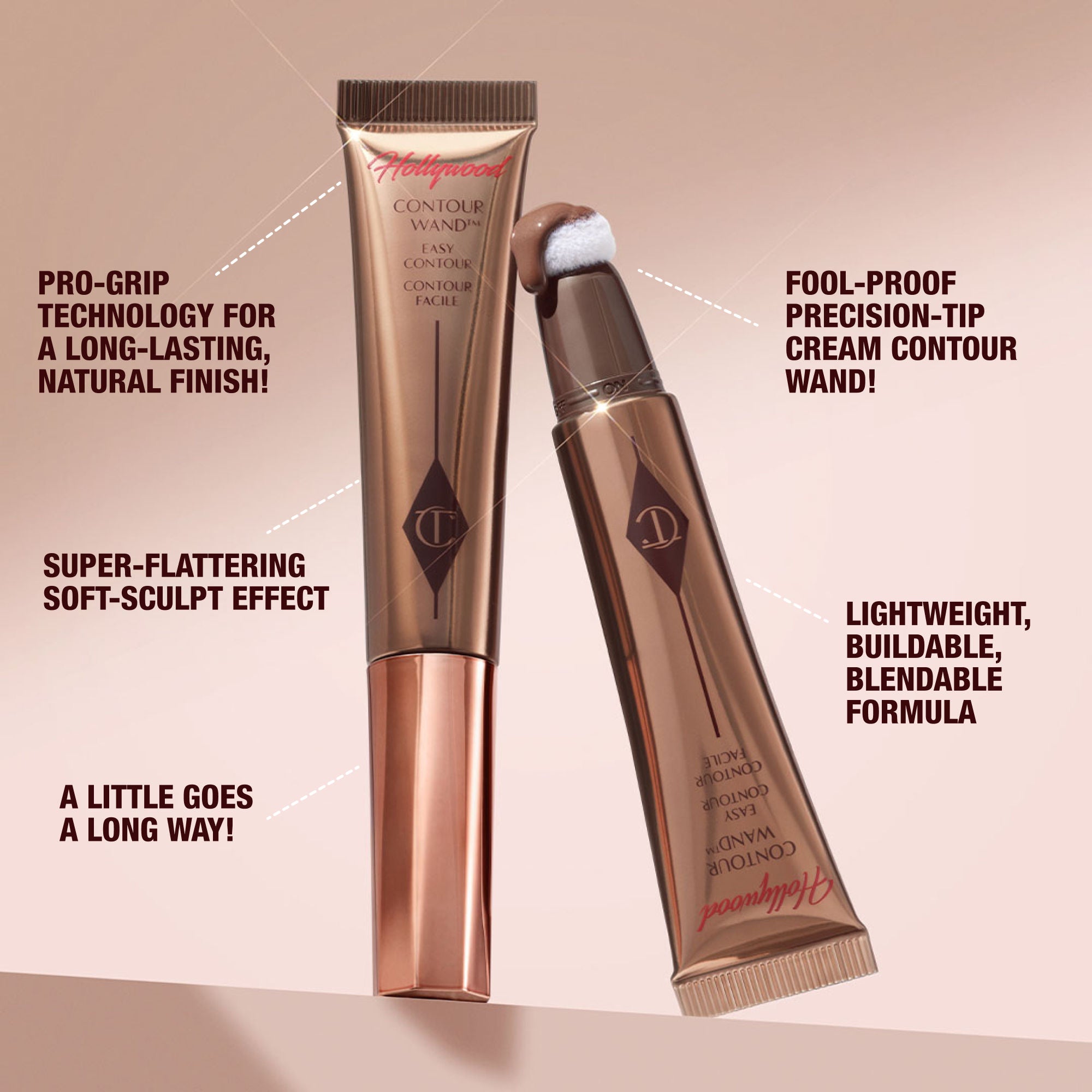 Hollywood Contour Wand - Professional Makeup Contouring Stick for Face Sculpting & Highlighting | Perfect for Everyday Makeup & Special Occasions