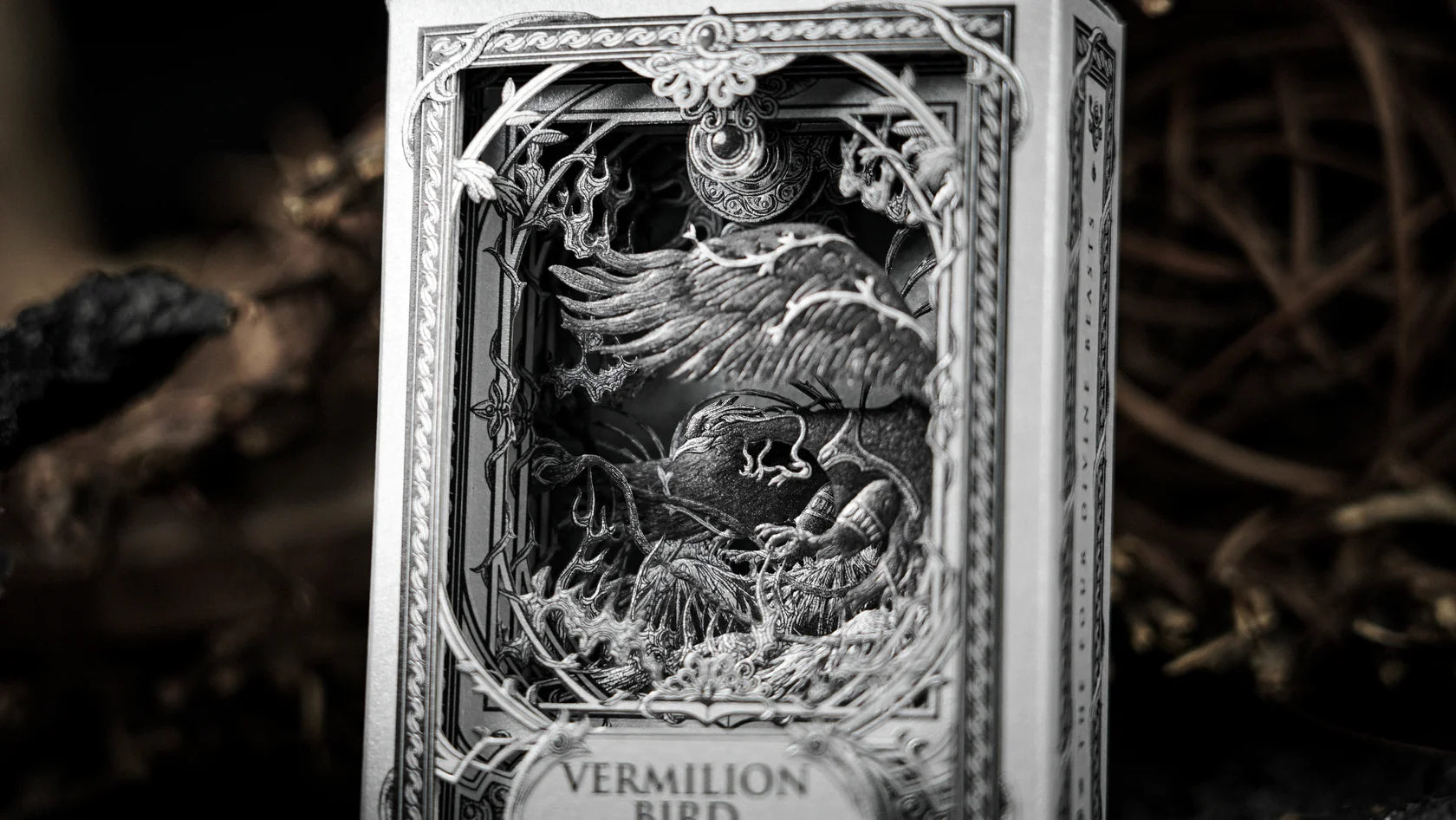 Premium ARK Black Gold Box Set - Vermilion Bird Playing Cards for Poker, Magic Tricks & Collectors | Elegant Gift for Card Game Enthusiasts