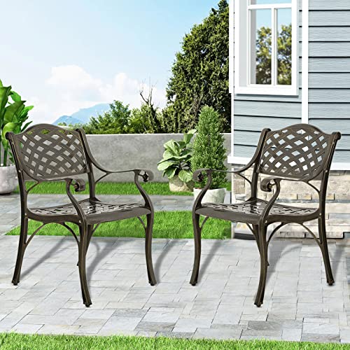 2 Lattice Weave Chairs
