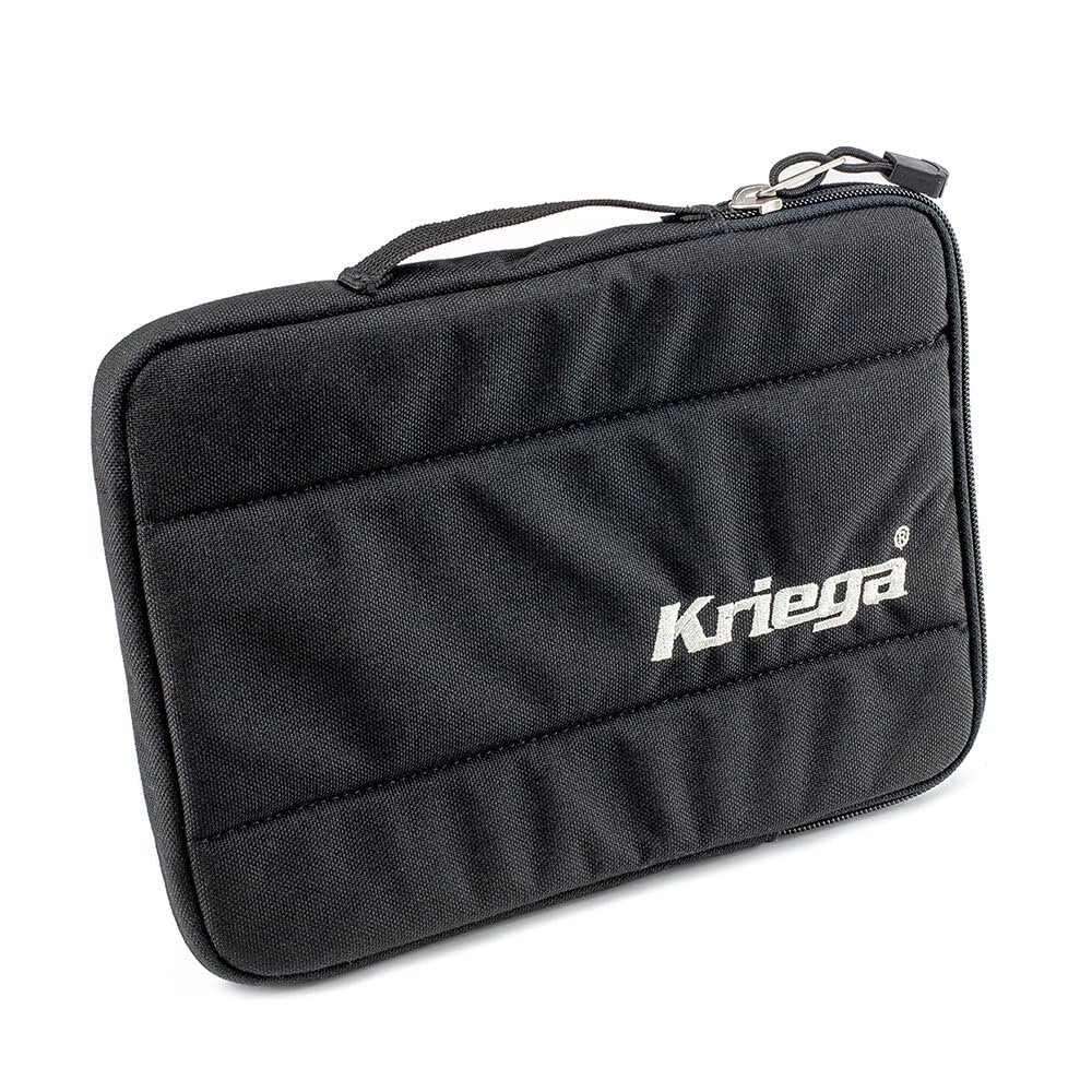 Kriega Kube Tablet - Waterproof Motorcycle Phone Mount & GPS Holder for Adventure Biking, Off-Road Riding, and Commuting