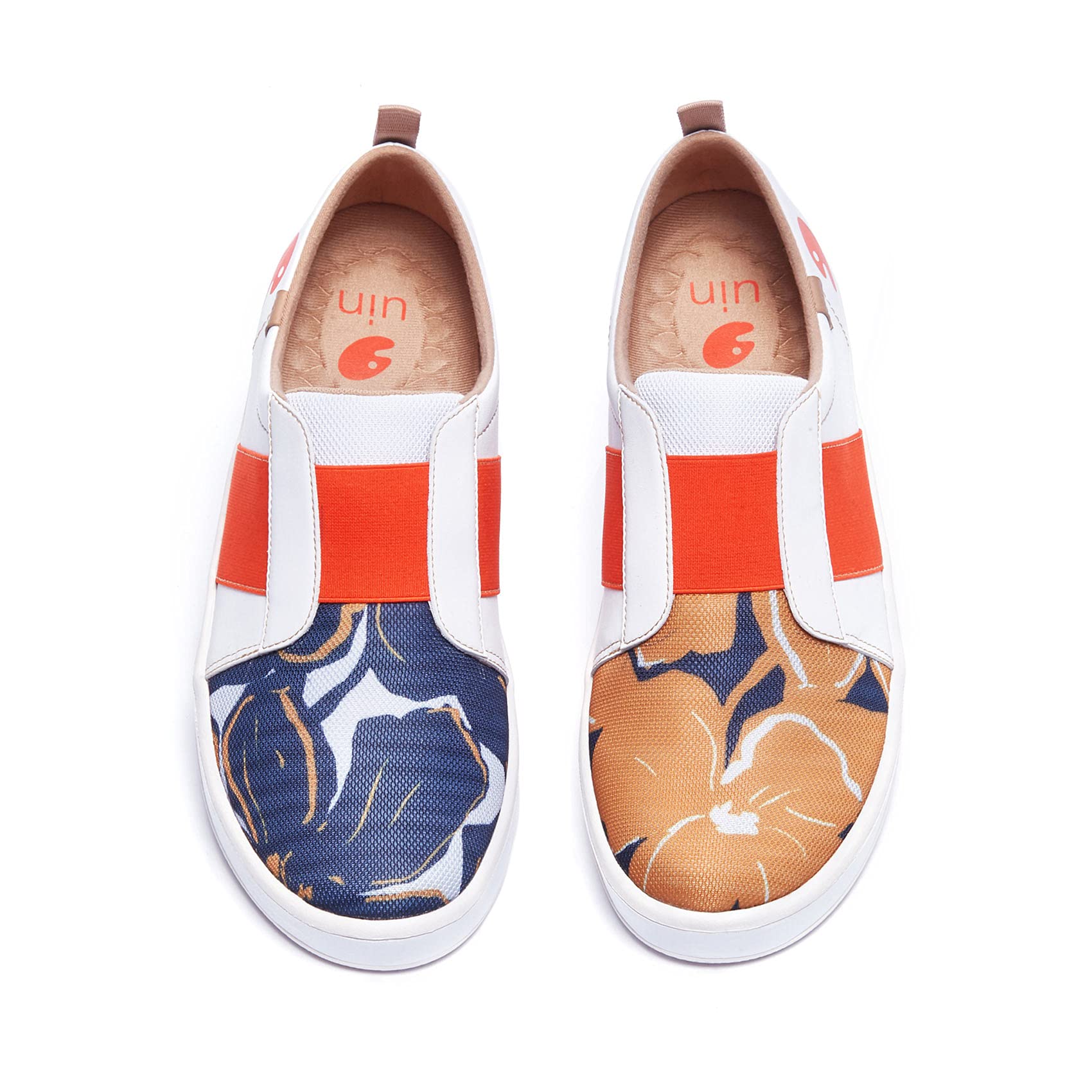 UIN Men's Fashion Sneakers - Lightweight Walking Shoes, Casual Loafers Slip-Ons with Art Painting Design, Athletic Travel Skate Shoes - Perfect for Daily Wear, Gym, Travel & Street Style
