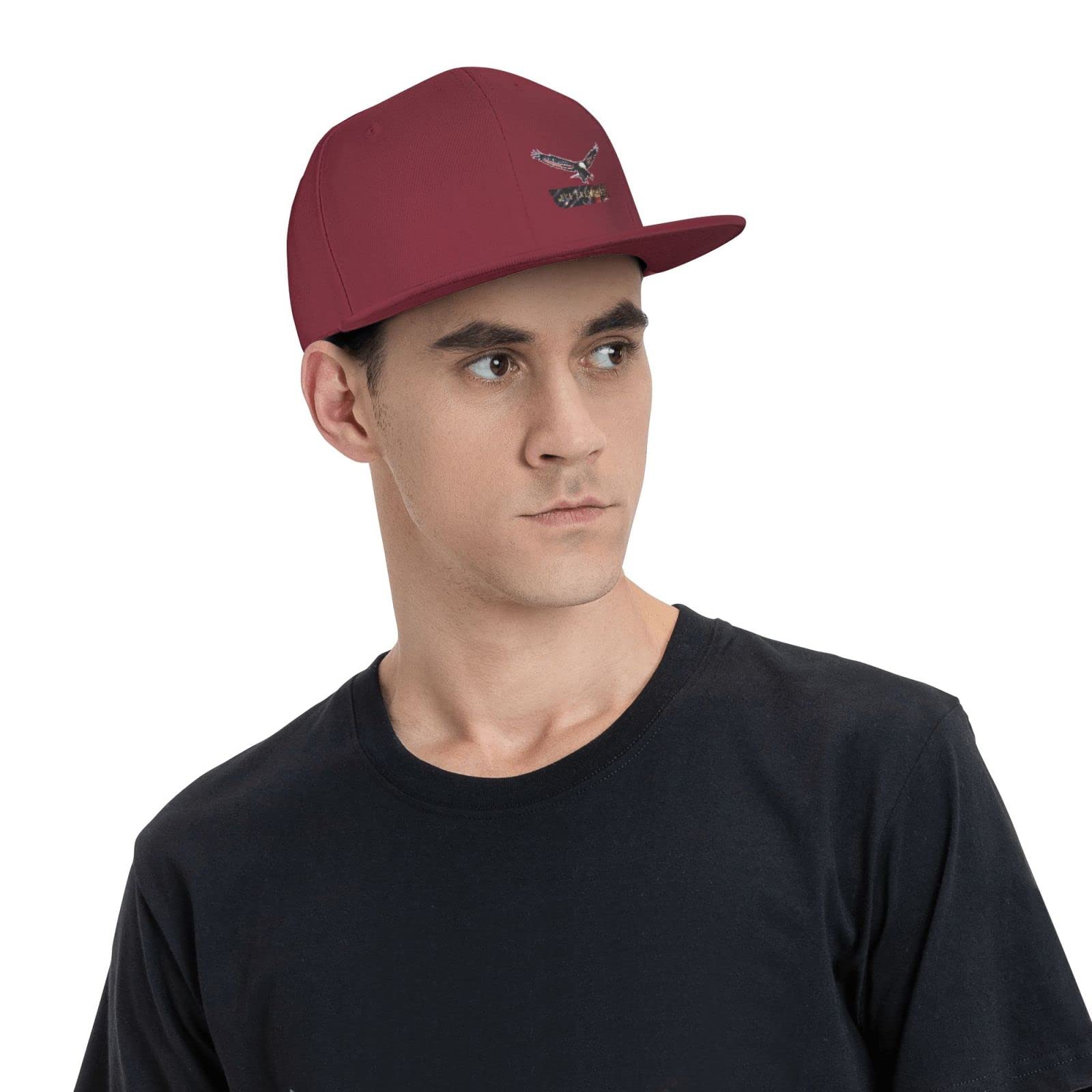 Live Free or Die American Flag Bald Eagle Snapback Baseball Cap - Patriotic Flat Bill Hat for Men & Women | Perfect for 4th of July, Veterans Day & Outdoor Events