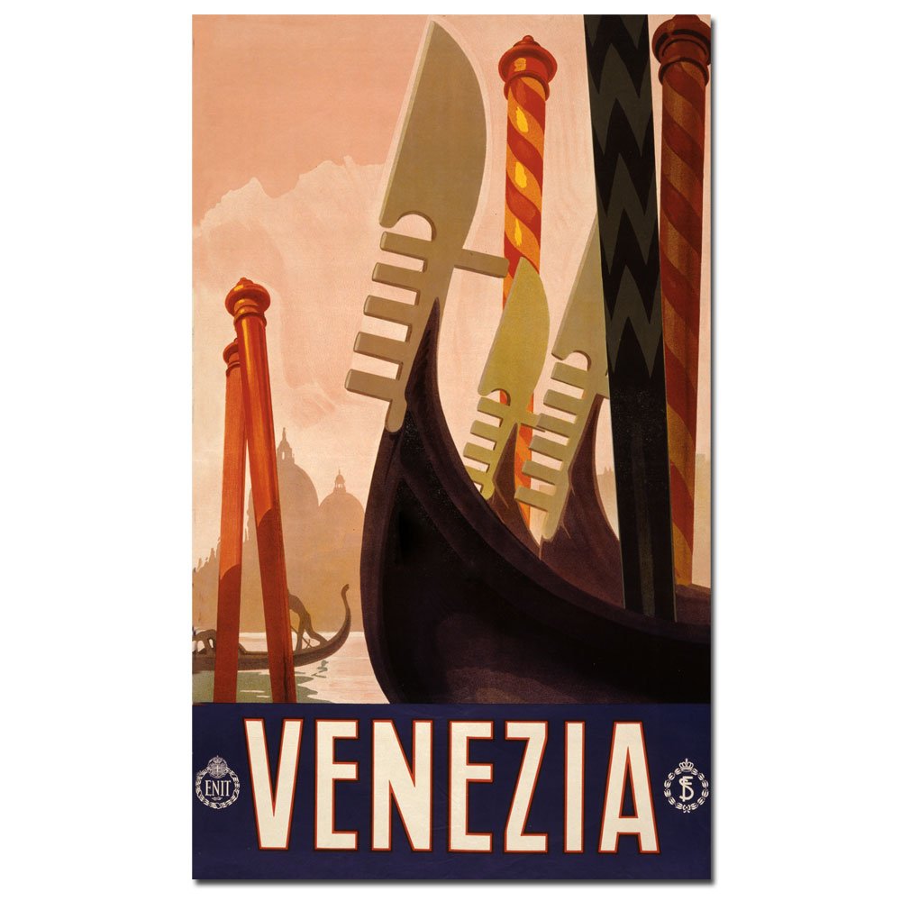 Trademark Fine Art Venezia Canvas Art Print - 18x24 Inches Wall Decor for Living Room, Bedroom & Office | High-Quality Framed Canvas Painting