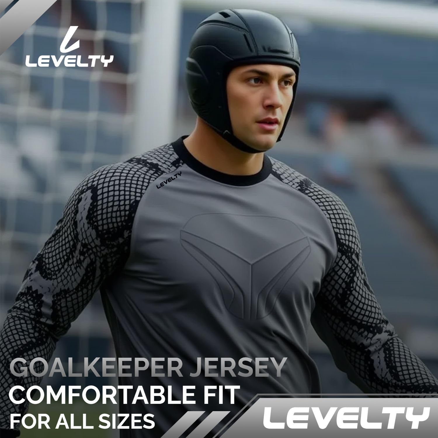 Breathable Multi-Padded Goalkeeper Jersey for Adults & Kids - Long Sleeve Soccer Goalie Shirt for Men & Youth - Perfect for Training, Matches & Outdoor Football Games
