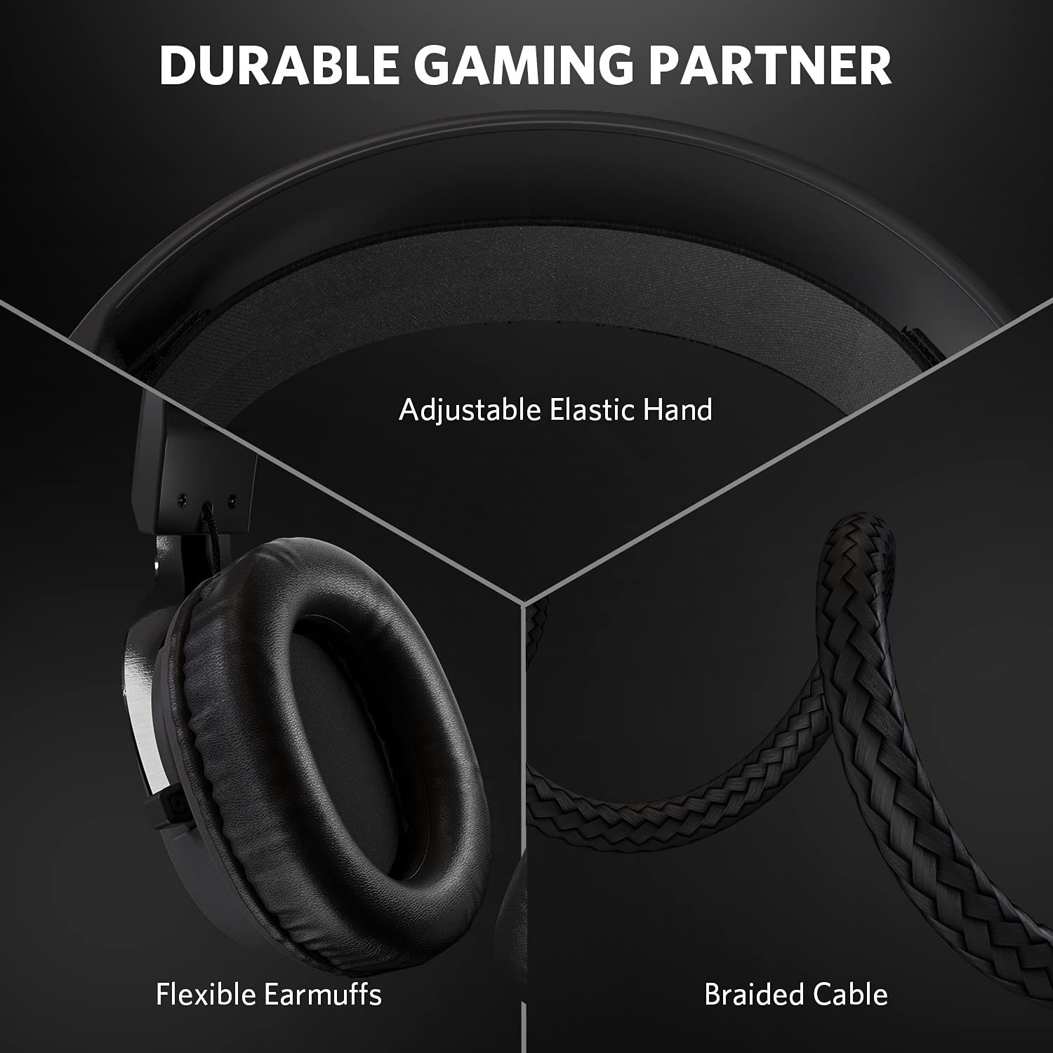 Best Gaming Headset with 7.1 Surround Sound for Xbox One, PS4, PC, Nintendo Switch & Mobile - Noise Cancelling Over-Ear Headphones with Mic, RGB LED Lights & Memory Foam Earpads - Perfect for Online Gaming, Streaming & Work from Home