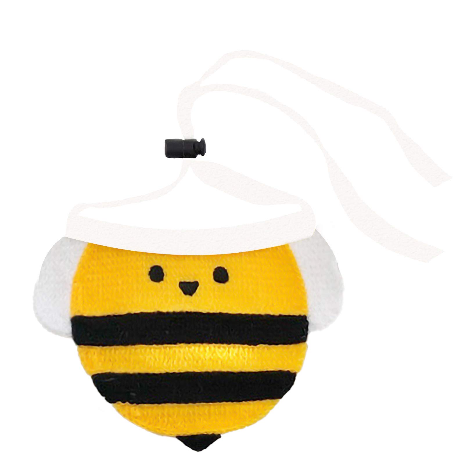 BESUFY Dog Bandana - Cute Bee Pattern Pet Scarf & Bib for Small to Medium Dogs - Soft Knitted Dog Handkerchief for Daily Wear, Grooming, and Outdoor Adventures (Yellow Bee Design)