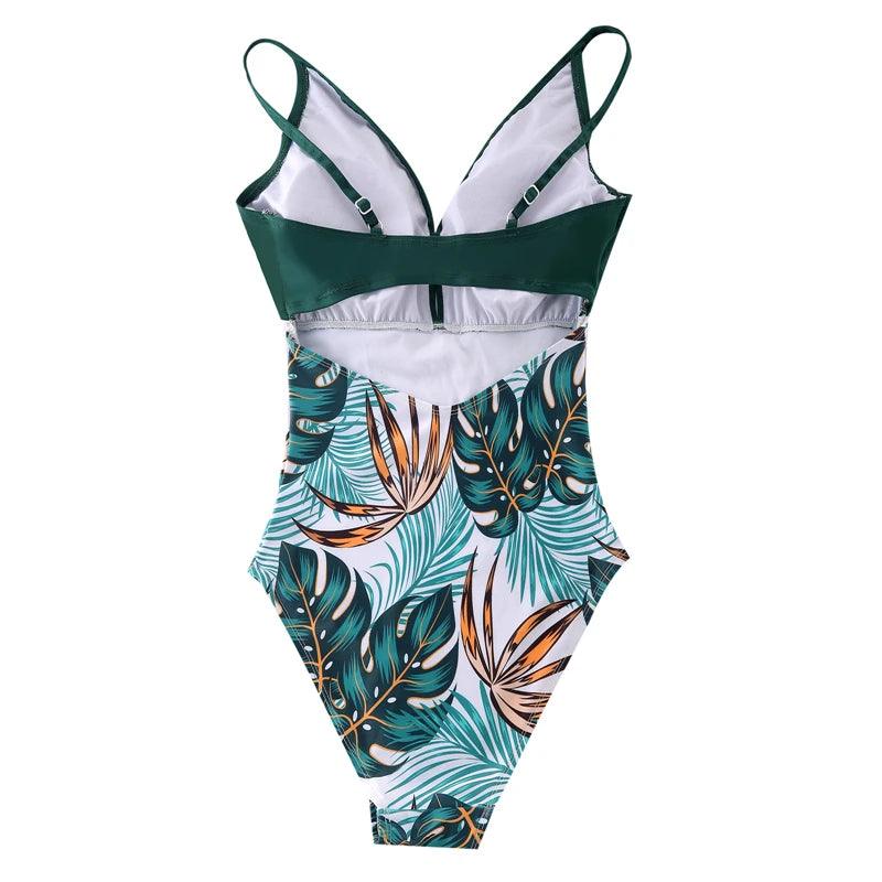Matching Mother Daughter Swimsuits for Women & Girls - Cute Floral Printed Beach Swimwear Set for Pool, Vacation & Family Photos