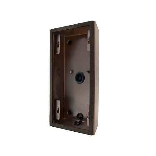 Doorbird DB 2101V SM V4A BR D2101V Bronze Video Doorbell with Surface Mount Backbox - Smart Home Security System for Apartments & Houses (Weatherproof, HD Camera, 2-Way Audio)