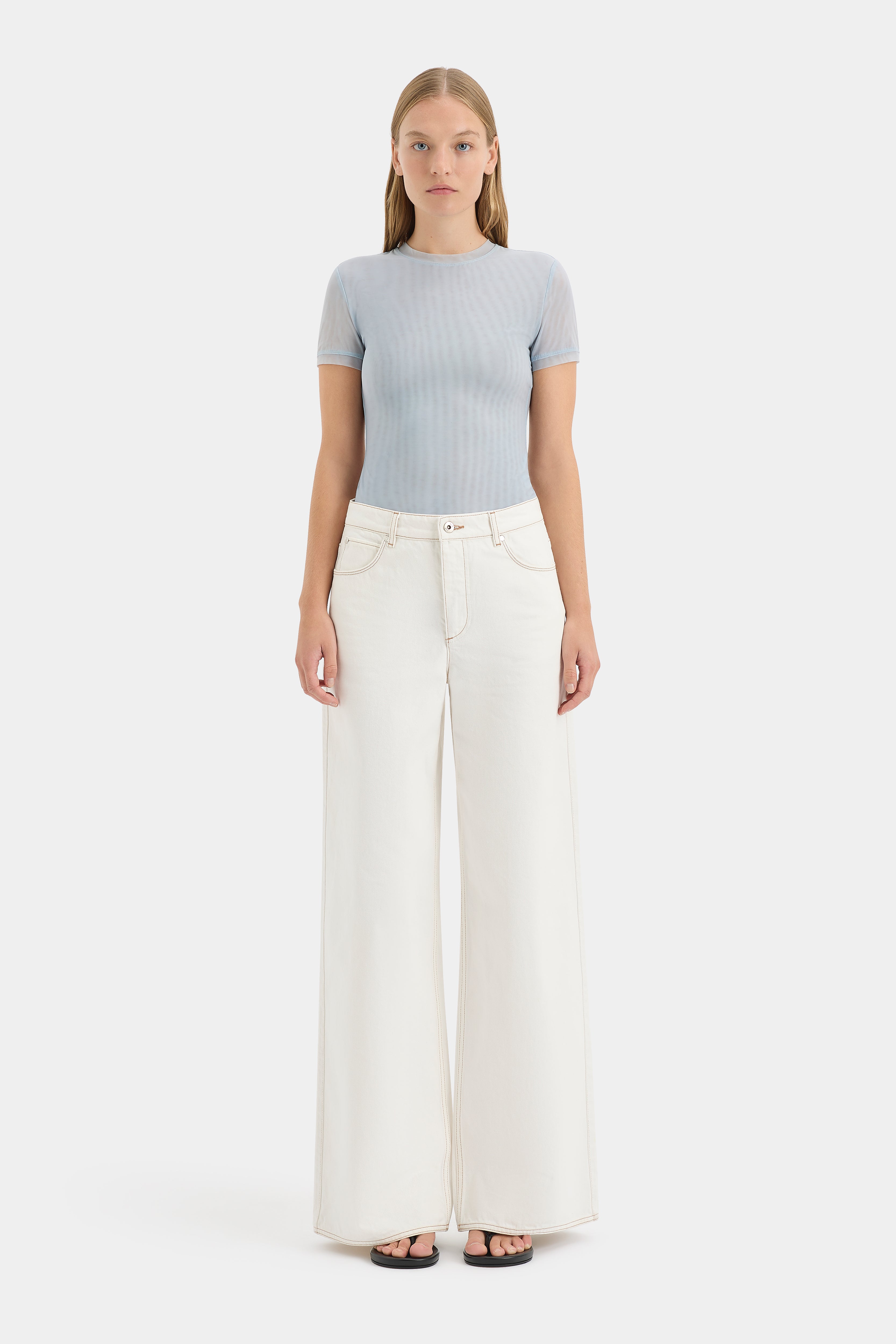 Jacques Mesh Fitted Tee for Women - Breathable Slim Fit T-Shirt - Perfect for Gym, Yoga & Summer Outfits