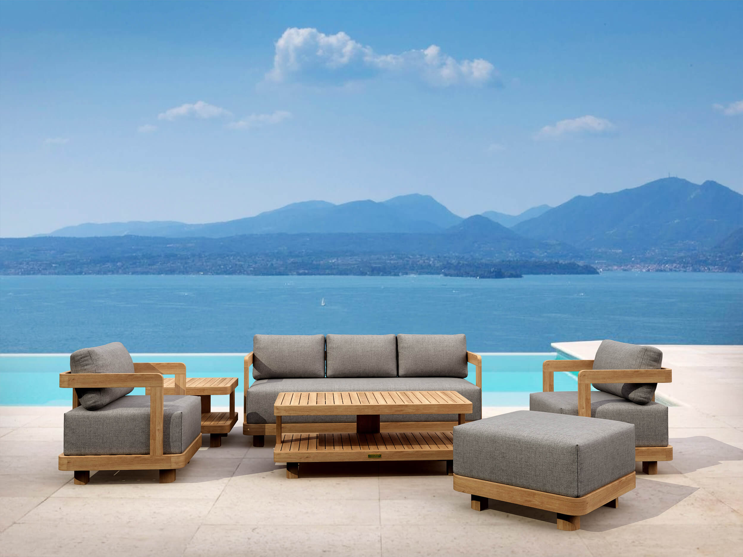 Granada 6-Piece Deep Seating Patio Furniture Set - Outdoor Wicker Sofa Sectional with Cushions for Garden, Poolside & Backyard Relaxation