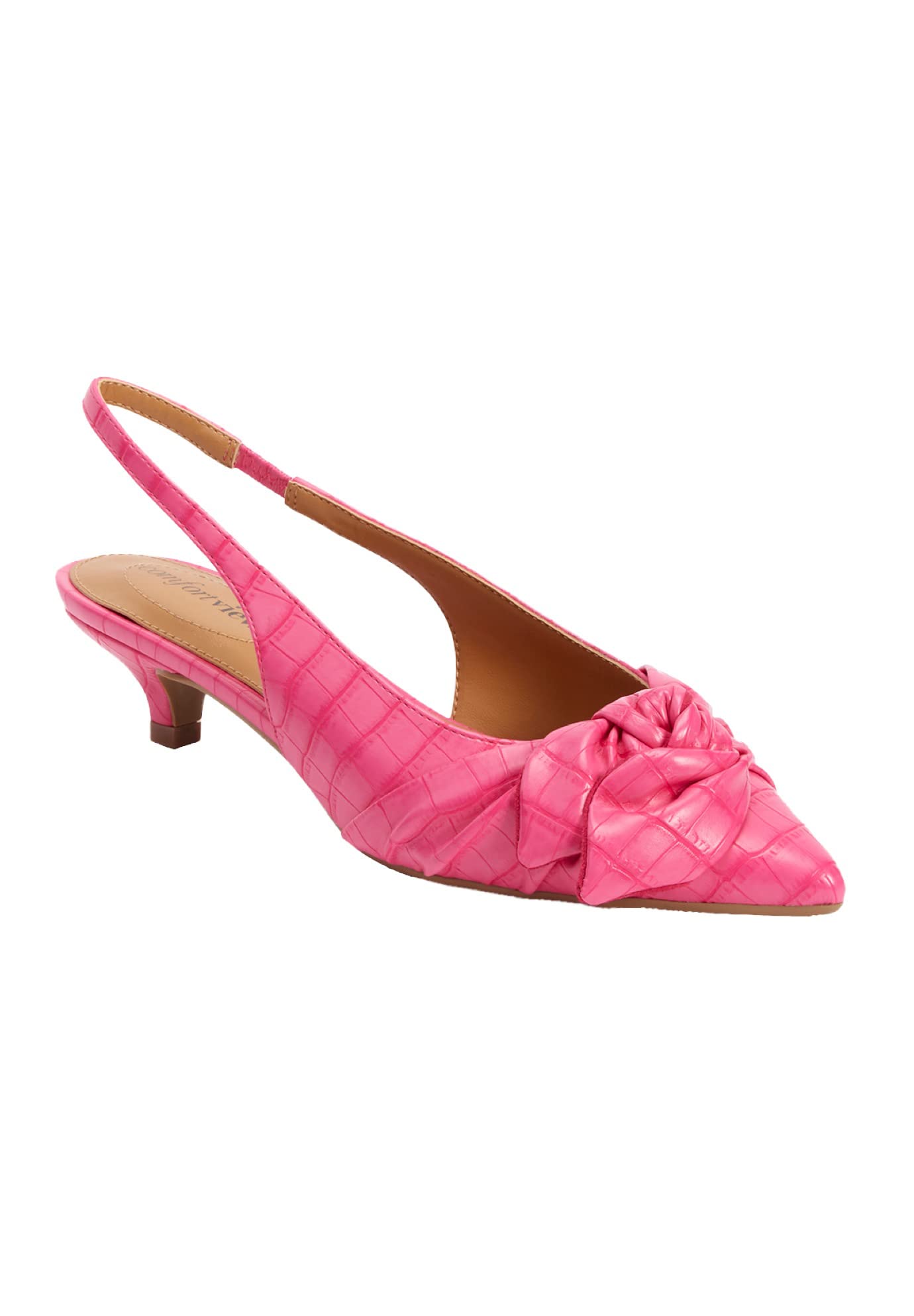 Comfortview Women's Wide Width The Tia Slingback - Comfortable Wide Fit Casual Shoes for Women | Perfect for Office, Walking & Everyday Wear