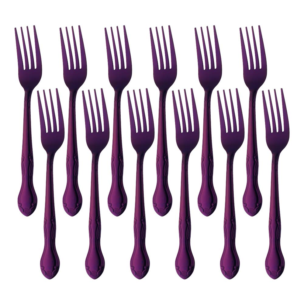 Premium 12-Piece Stainless Steel Dinner Fork Set - 7.3