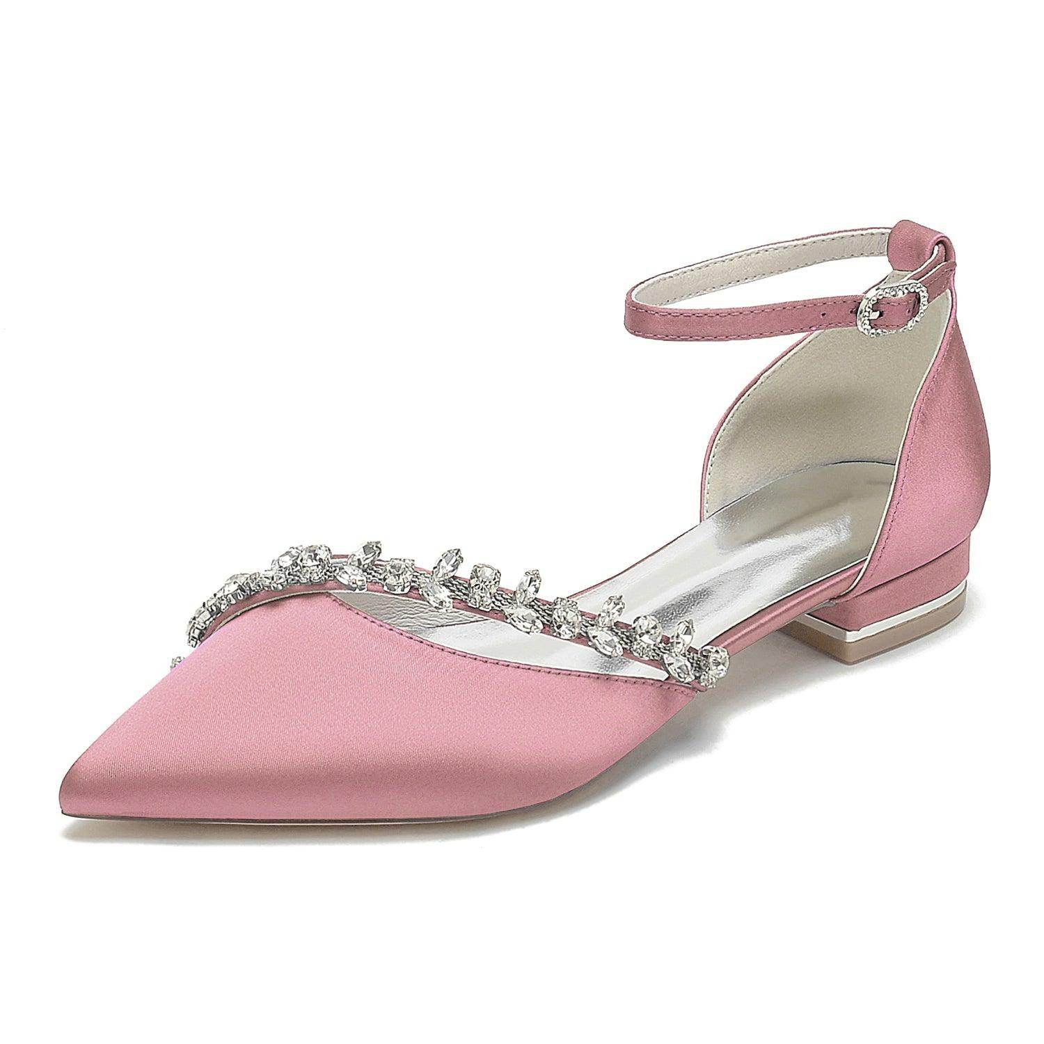 Flat Heel 2.5cm Silk-Like Comfortable Women's Shoes CK0431 - Perfect for Office, Wedding & Casual Wear