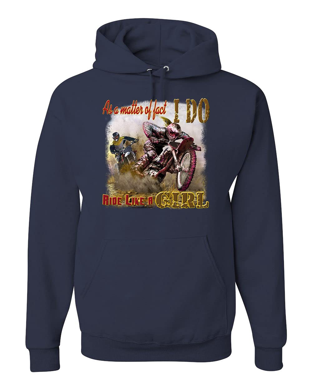 Biker Girl Hoodie - 'I Do Ride Like A Girl' Graphic Sweatshirt for Women & Men | Unisex Motorcycle & Truck Enthusiast Apparel | Perfect for Riding, Road Trips & Casual Wear