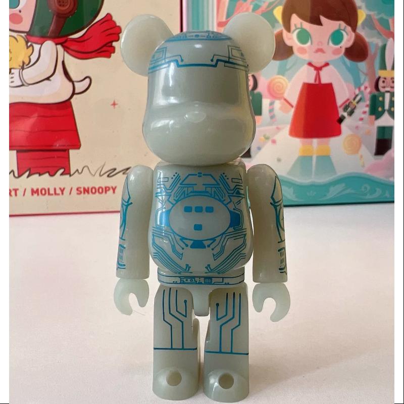 Bearbrick Series 6 SF TRON 100% Collectible Vinyl Art Toy - Limited Edition Futuristic Design for Display, Gift & Anime Fans Collection