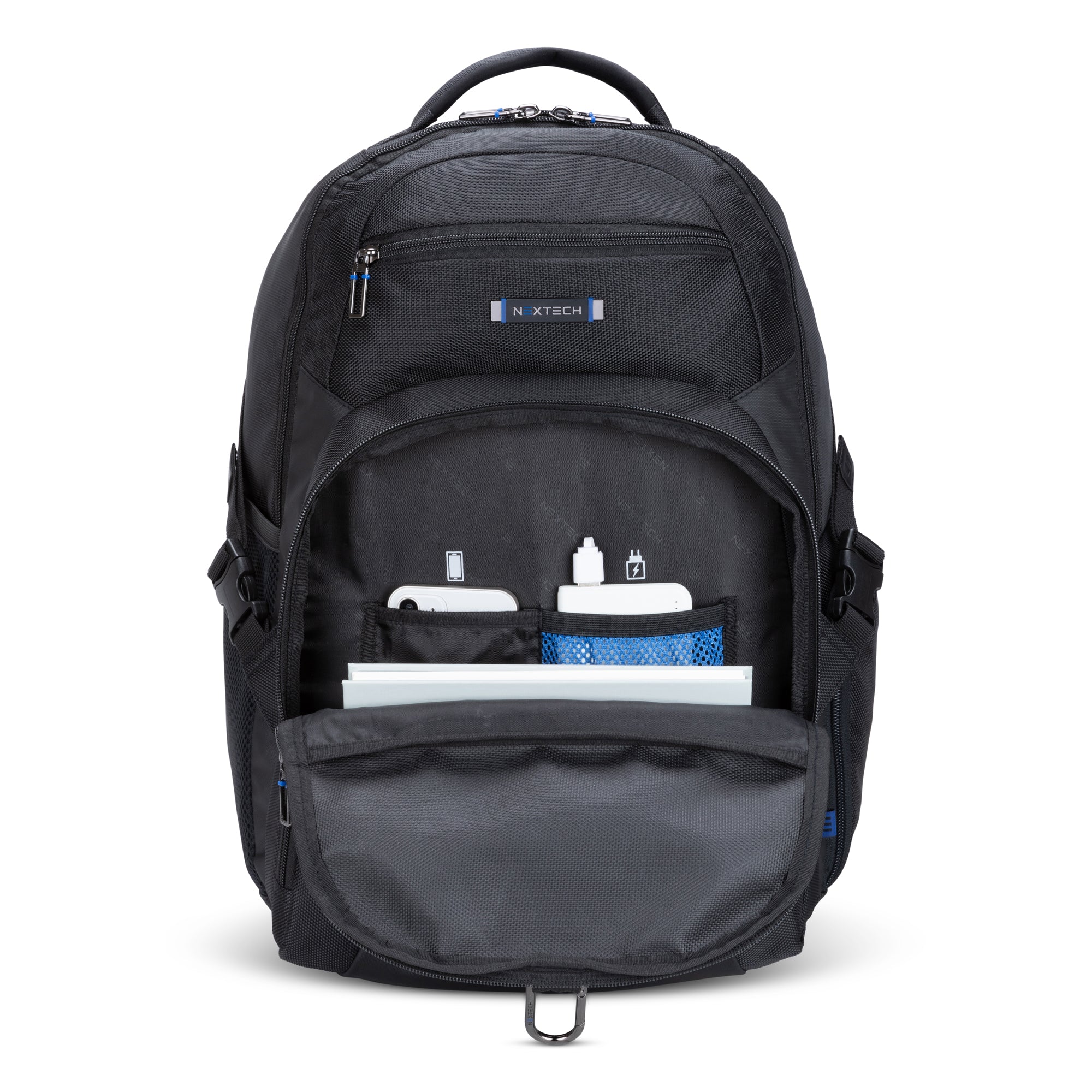 Nextech Professional Business Backpack for Men & Women - Durable Laptop Backpack with USB Charging Port - Perfect for Office, Travel, and Commuting