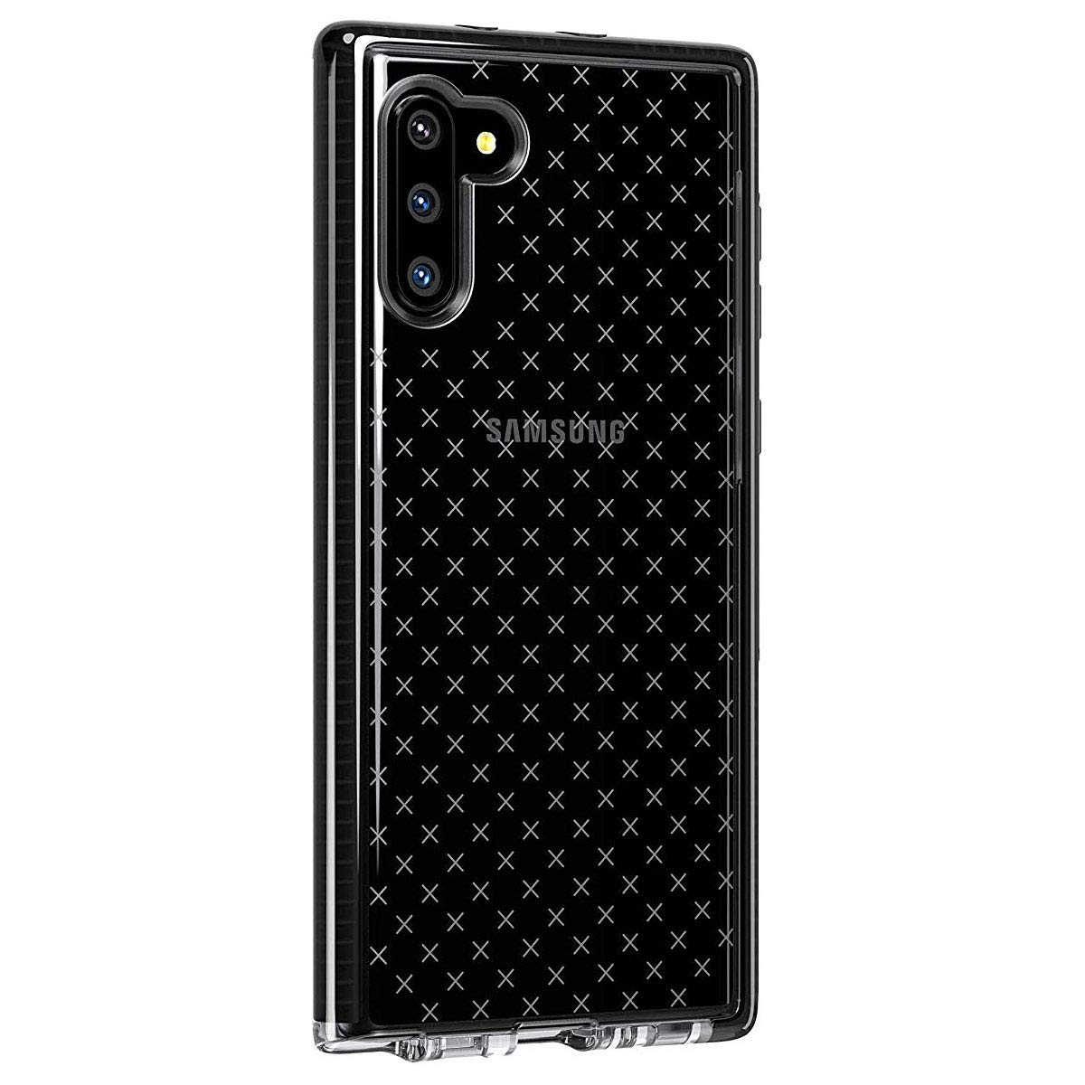 Tech21 Evo Check Shockproof Phone Case for Samsung Galaxy Note 10 - Smokey Black | Slim Protective Cover with Drop Protection | Perfect for Work, Travel & Outdoor Activities