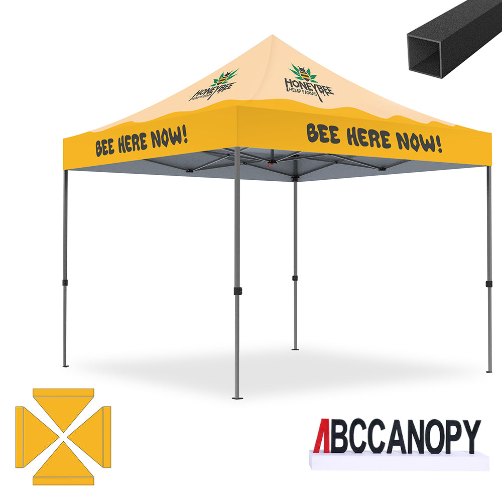 ABCCANOPY 10x10/10x15/10x20 Custom Canopy Tent - Heavy Duty Commercial Pop Up Shelter for Outdoor Events, Farmers Markets & Trade Shows