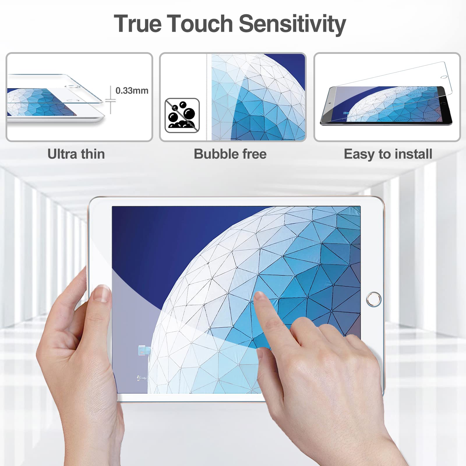 Premium ProCase Screen Protector & Ultra Slim Cover for iPad Air 3rd Gen 10.5