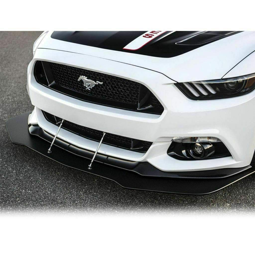 2x Universal Adjustable Front Bumper Lip Splitter Strut Rod Tie Support Bar Kit - Perfect for Car Racing, Track Days & Performance Vehicle Enhancement